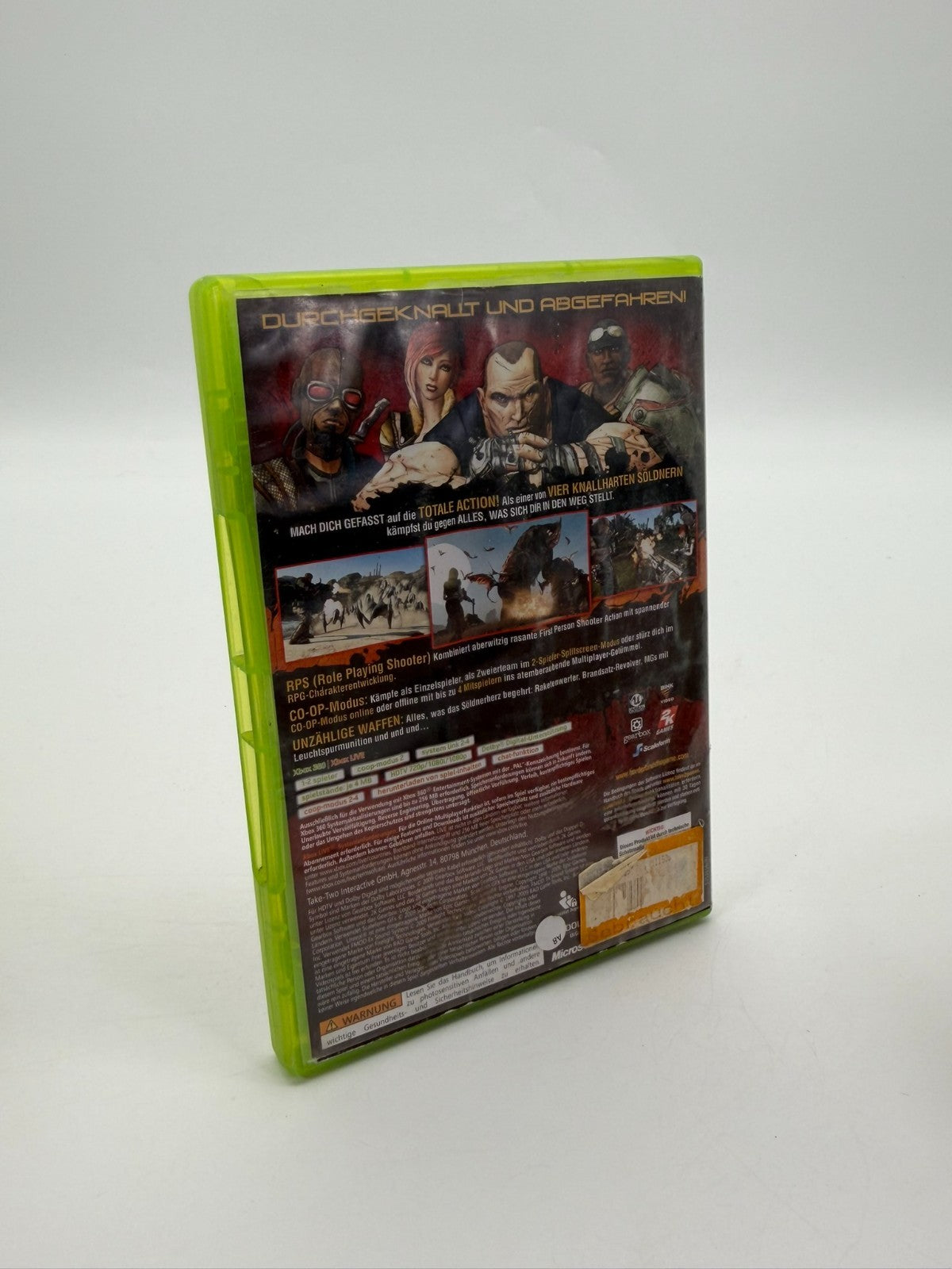 Borderlands Microsoft XBox 360 Akzeptabler Zustand CIB OVP