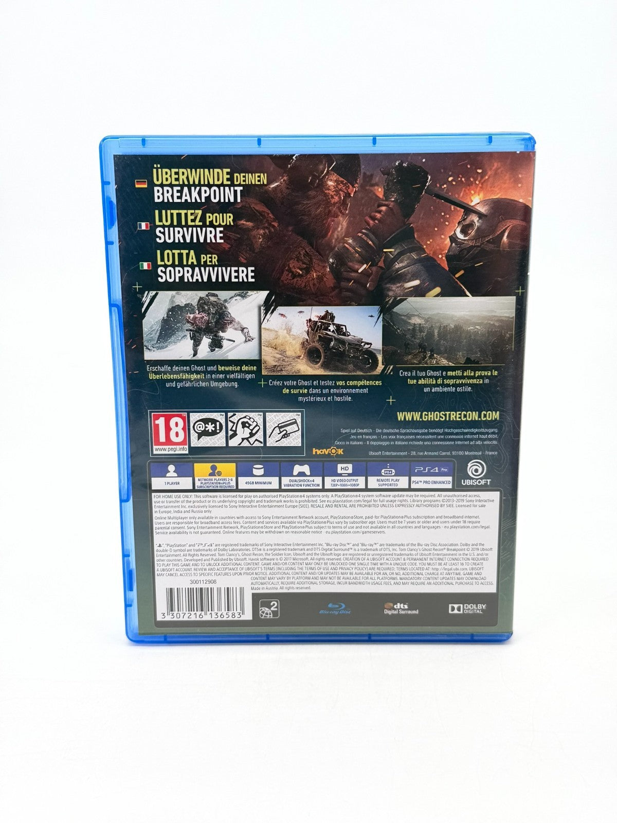 Tom Clancys Ghost Recon Breakpoint Sony Playstation 4 Sehr guter Zustand CIB OVP