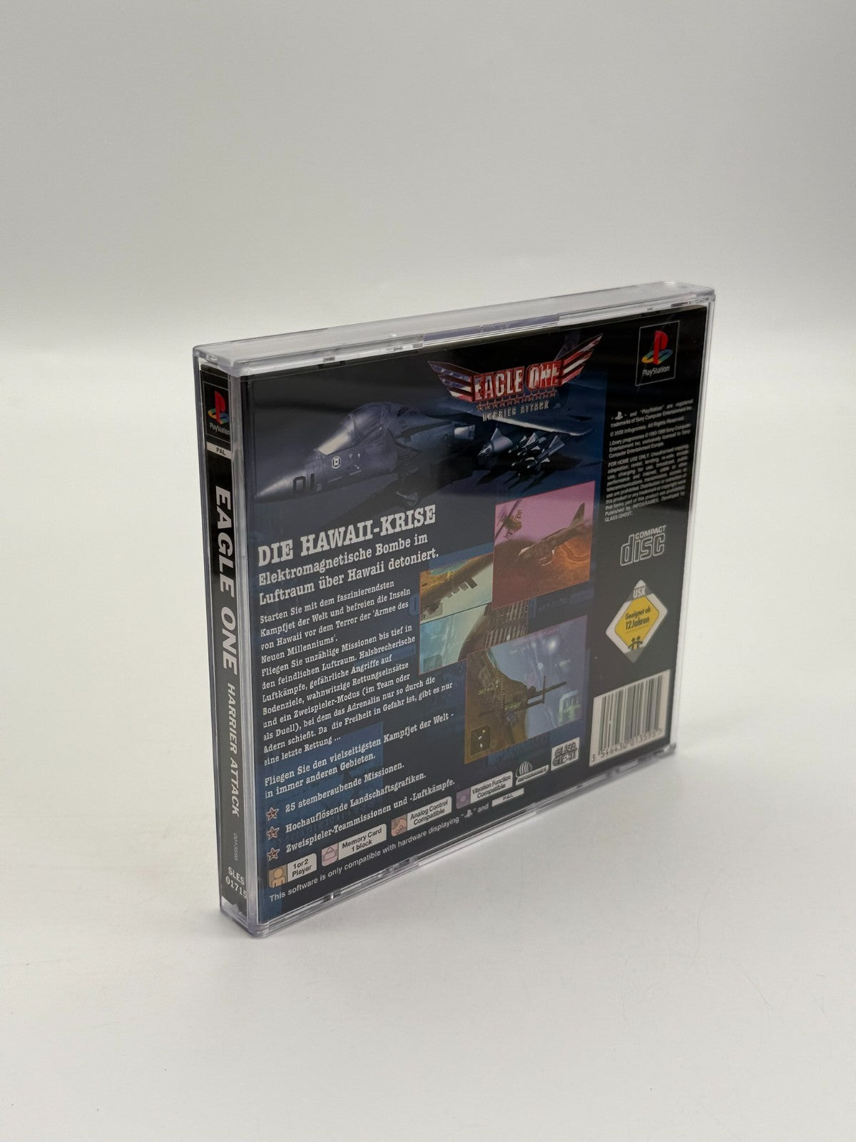 Eagle One Harrier Attack Sony Playstation 1 guter Zustand CIB OVP