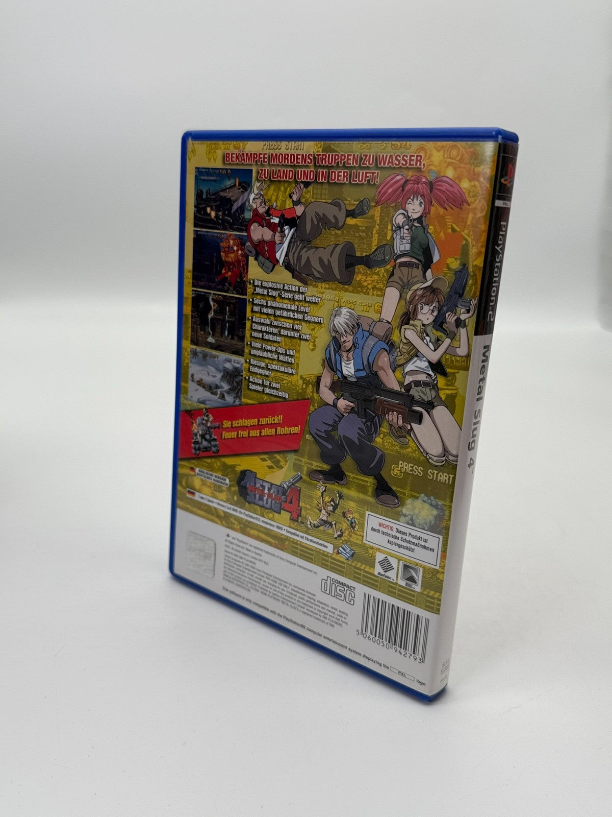 Metal Slug 4 Sony Playstation 2 Sehr guter Zustand CIB OVP