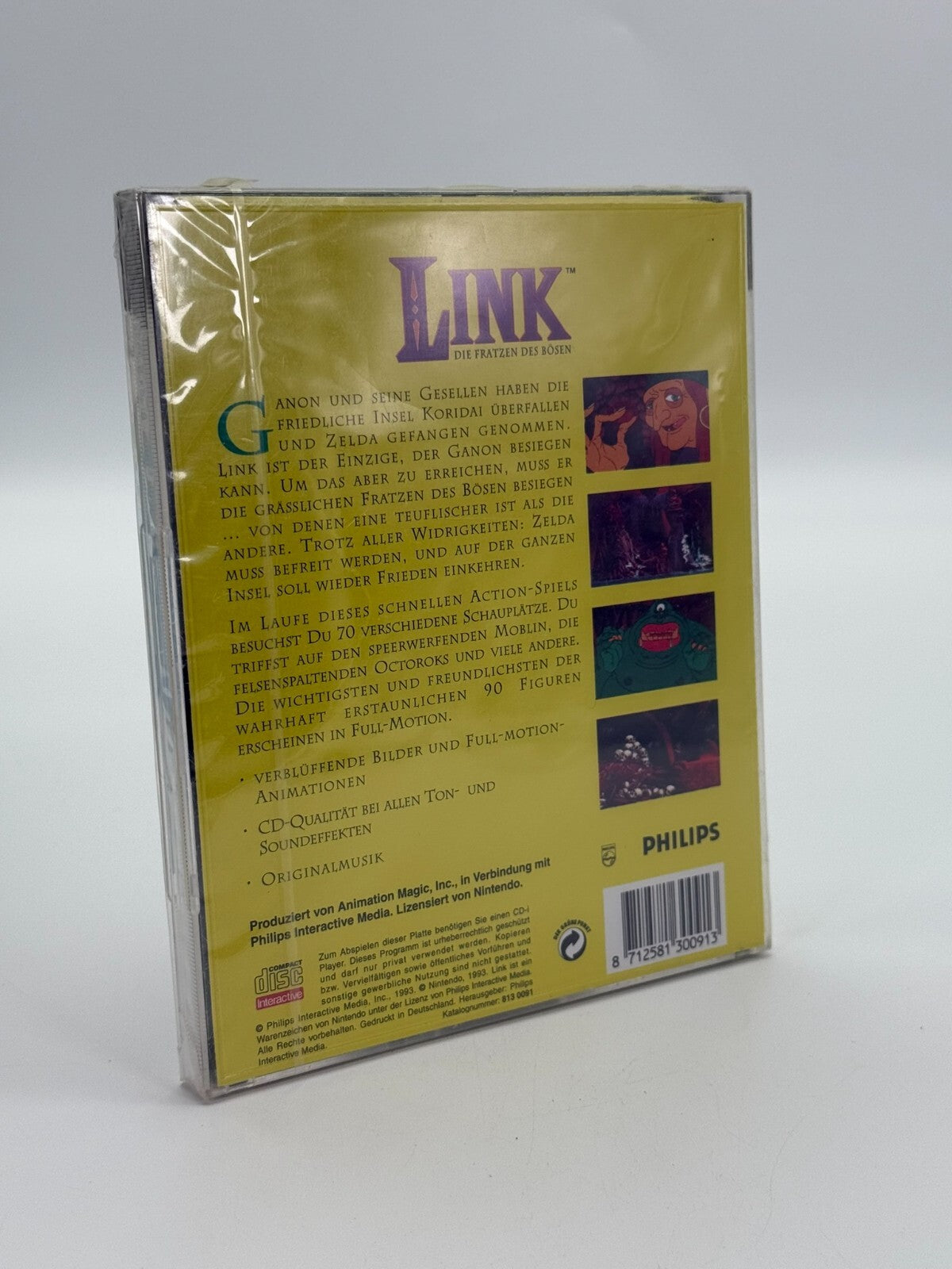 Link Die Fratzen Des Bösen Zelda Philips CD-i Factory Sealed Ultra Selten Neu