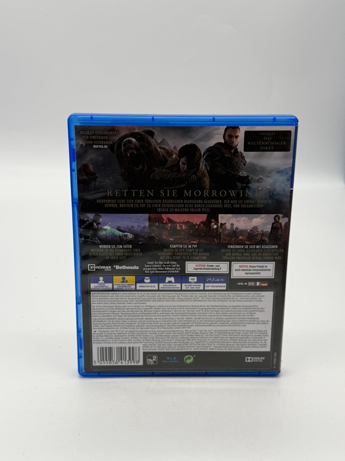 The Elder Scrolls Online Morrowind Sony Playstation 4 bon état emballage d'origine