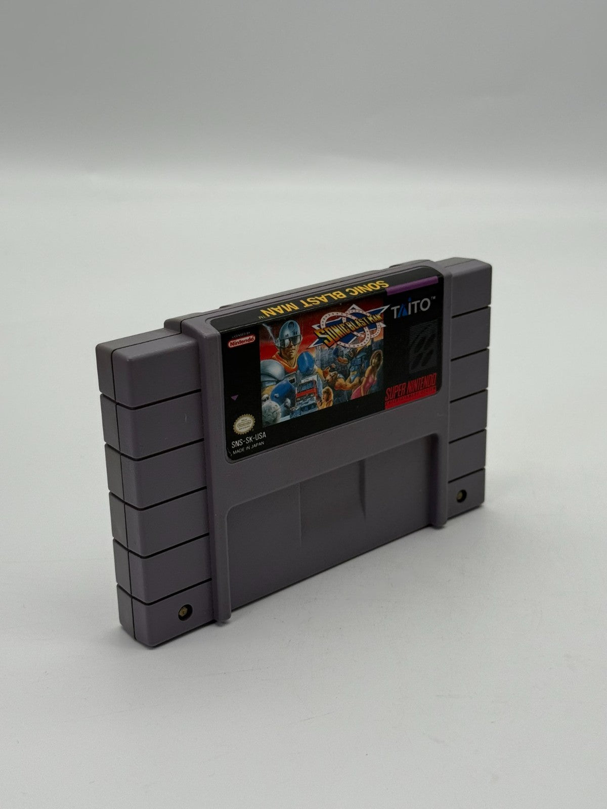 Sonic Blast Man Super Nintendo SNES NTSC-U/C guter Zustand