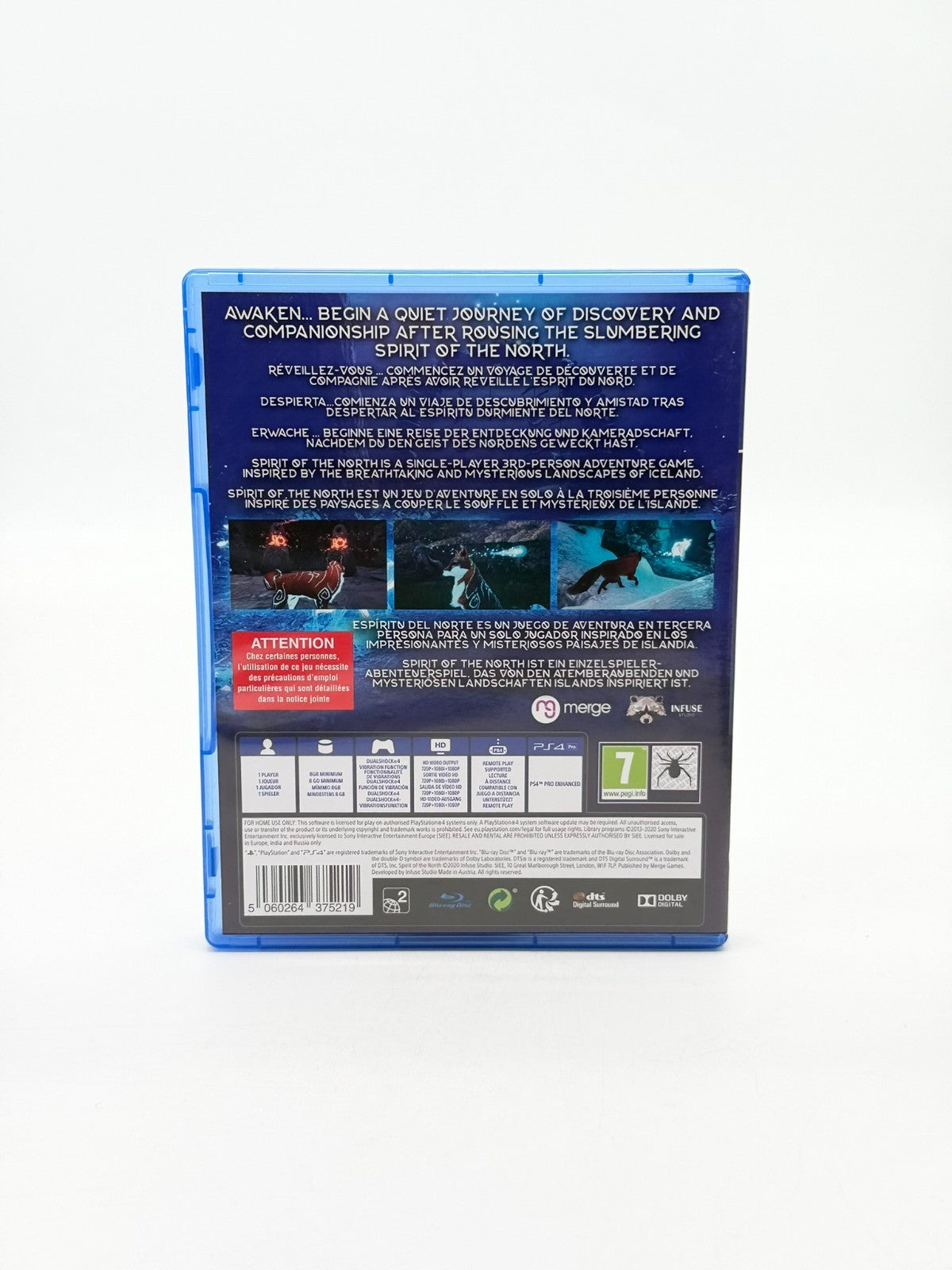 Spirit Of The North Sony Playstation 4 Très bon état CIB Boîte d'origine