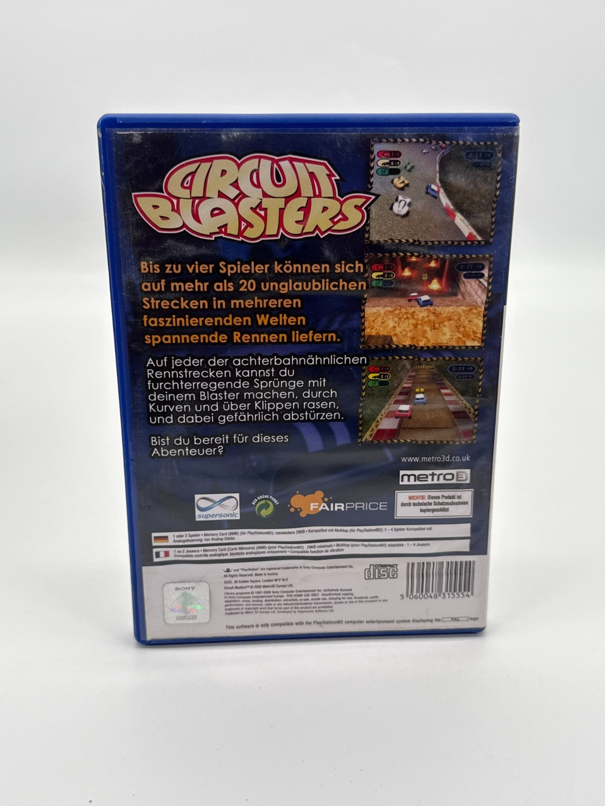 Circuit Blasters Sony Playstation 2 bon état CIB OVP