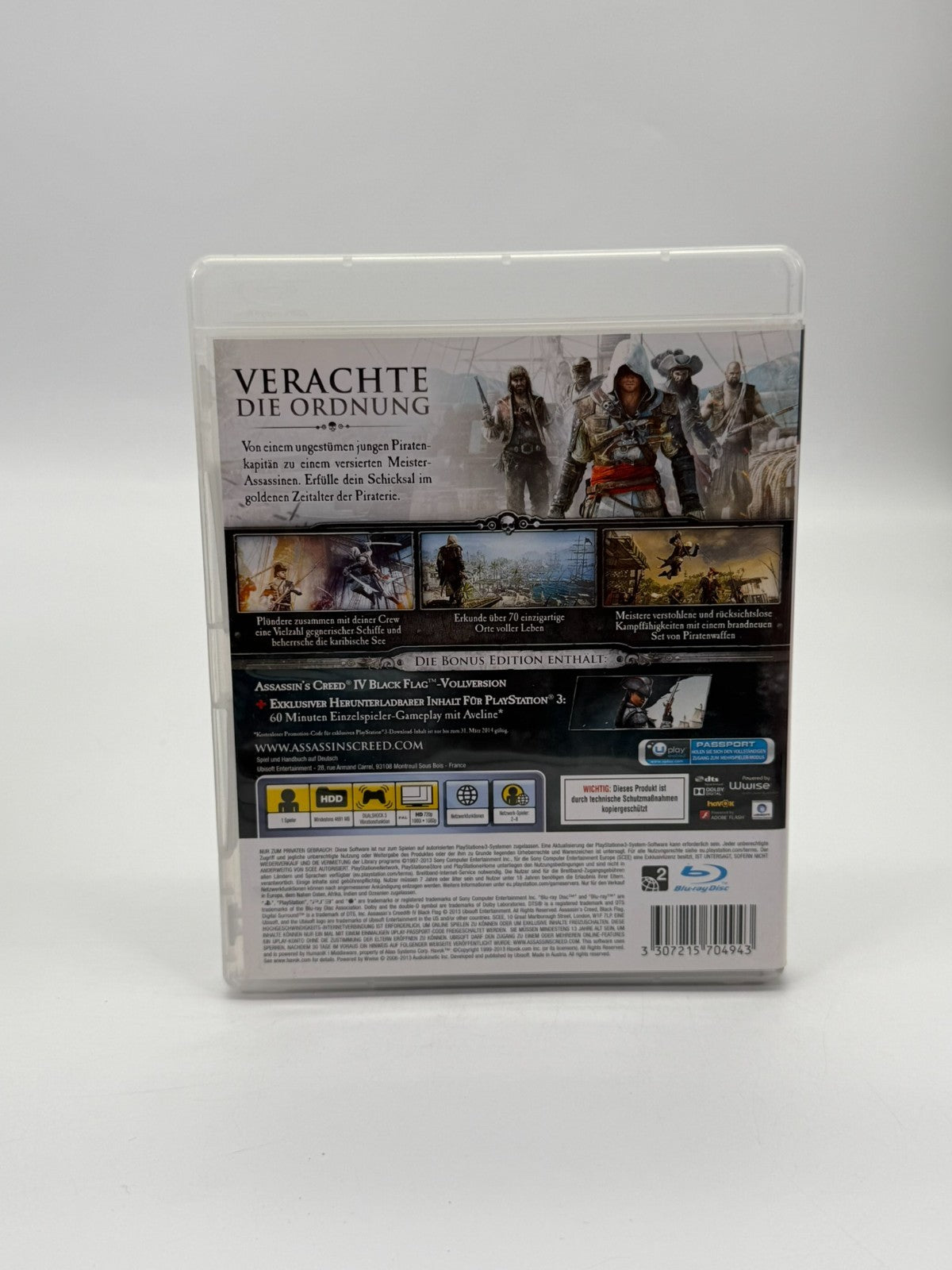 Assassin's Creed IV Black Flag Sony Playstation 3 Good Condition CIB OVP