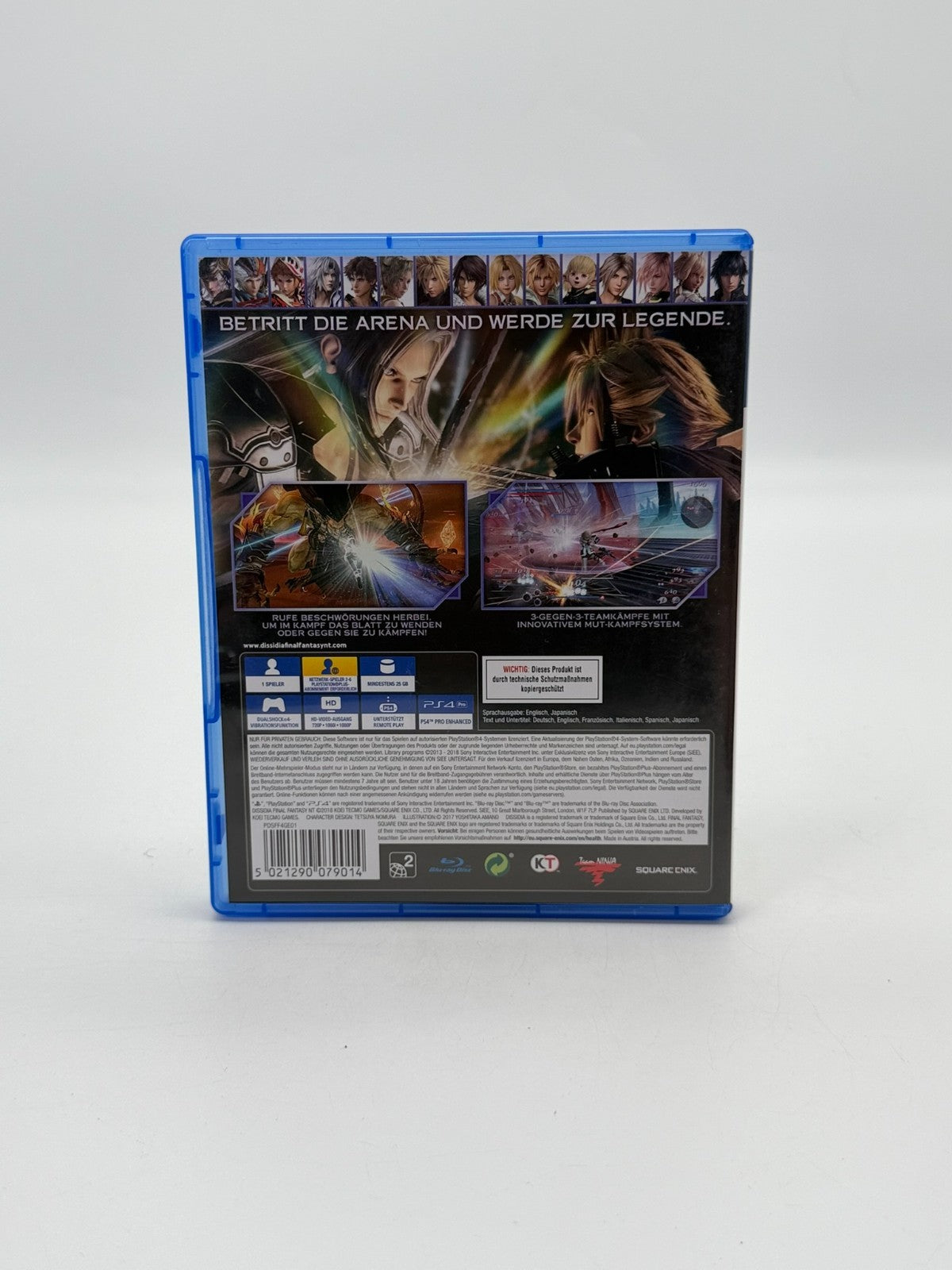 Dissidia Final Fantasy NT Sony Playstation 4 Sehr guter Zustand CIB OVP