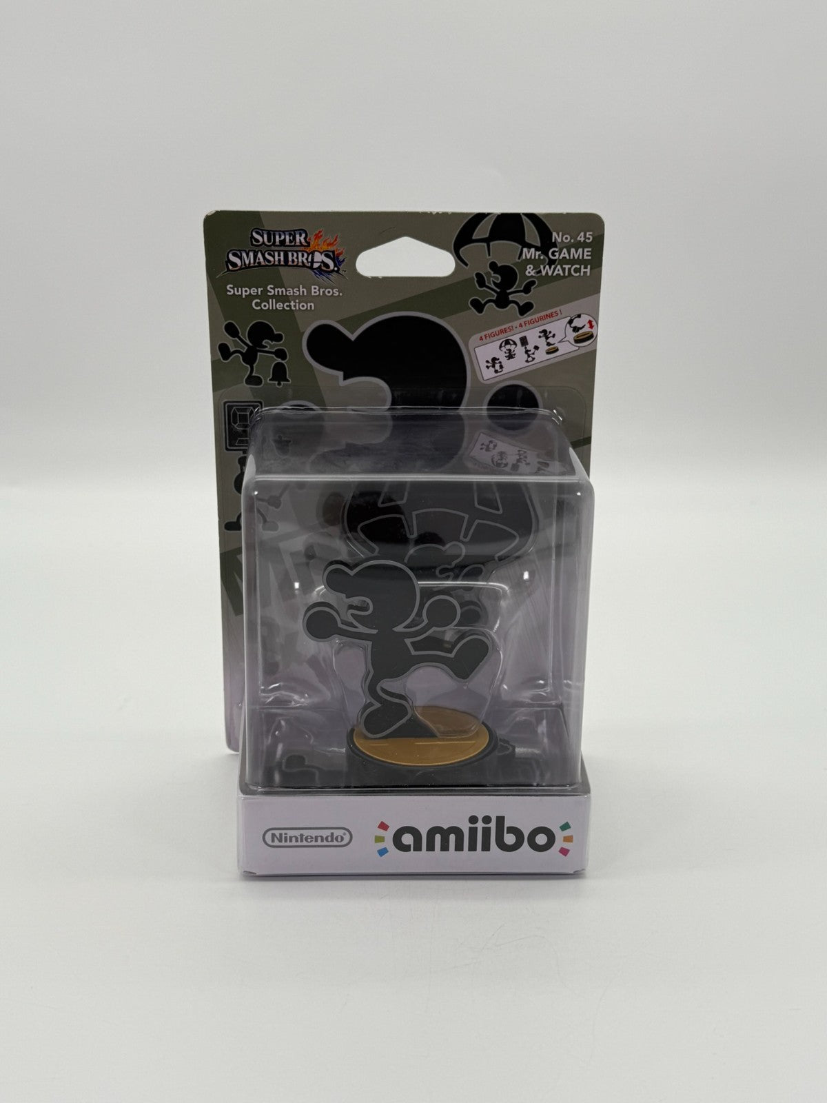 Super Smash Bros. Mr. Game & Watch Amiibo Scellé Neuf & Jamais Utilisé CIB OVP