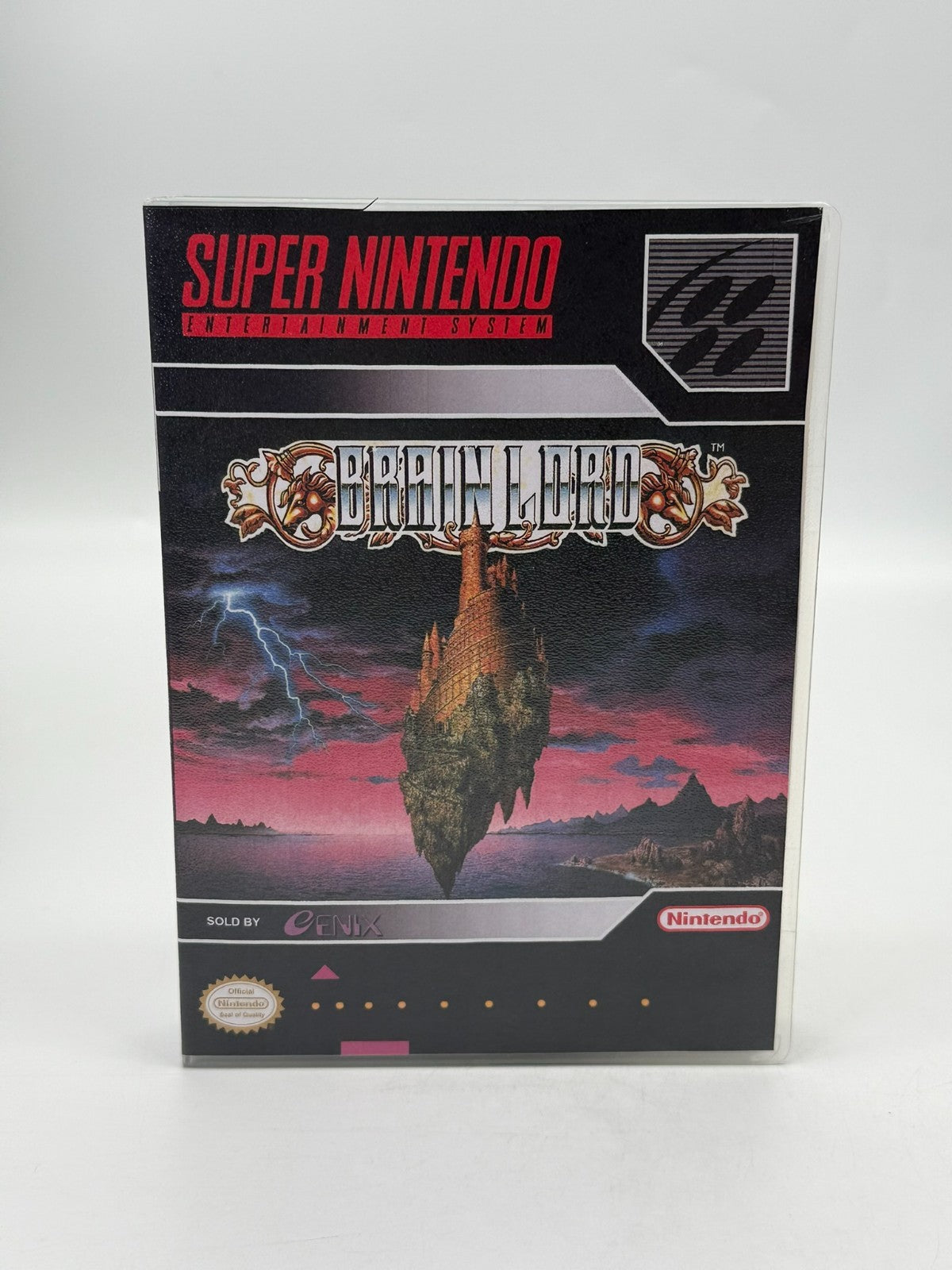 Brain Lord Super Nintendo SNES NTSC-U/C good condition Cartridge + Manual