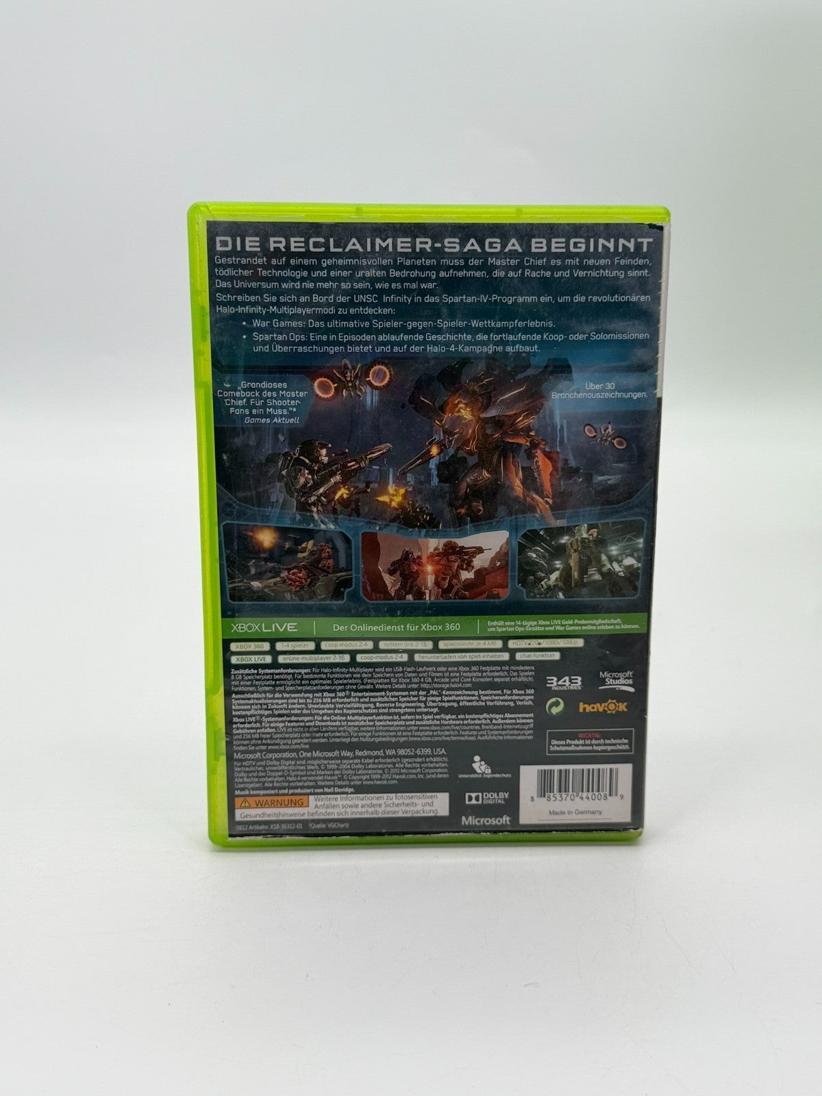 Halo 4 Microsoft XBox 360 guter Zustand OVP