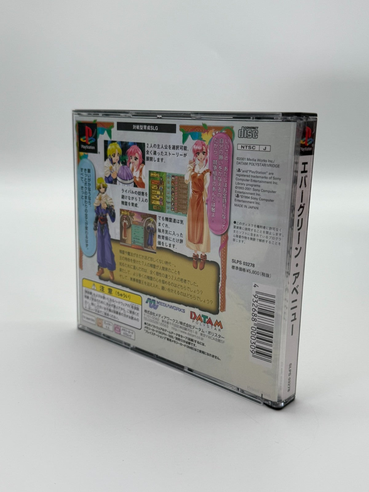 Evergreen Avenue Sony Playstation 1 NTSC-J Très bon état CIB OVP