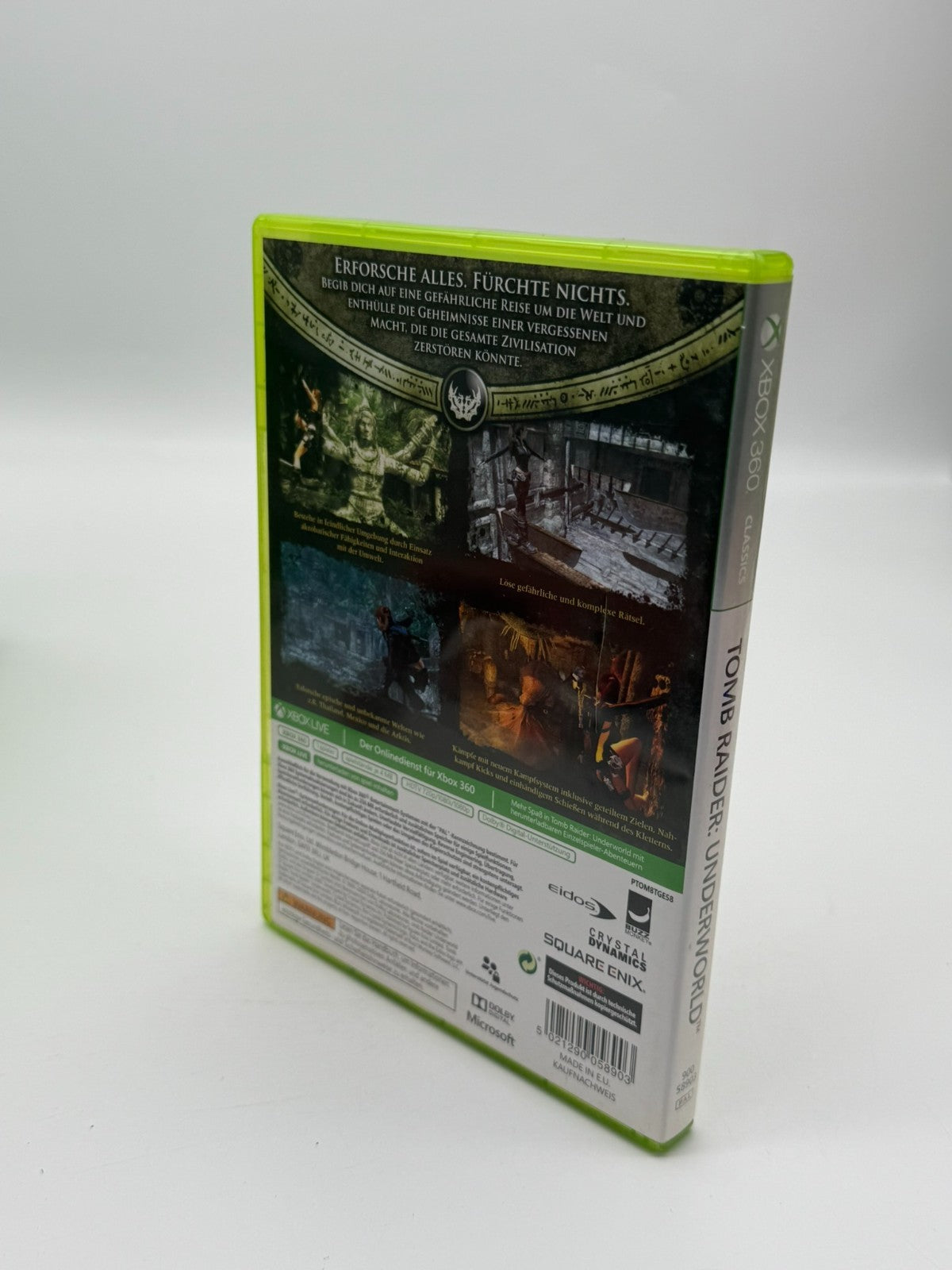 Tomb Raider Underworld Microsoft XBox 360 Très bon état CIB Boîte d'origine