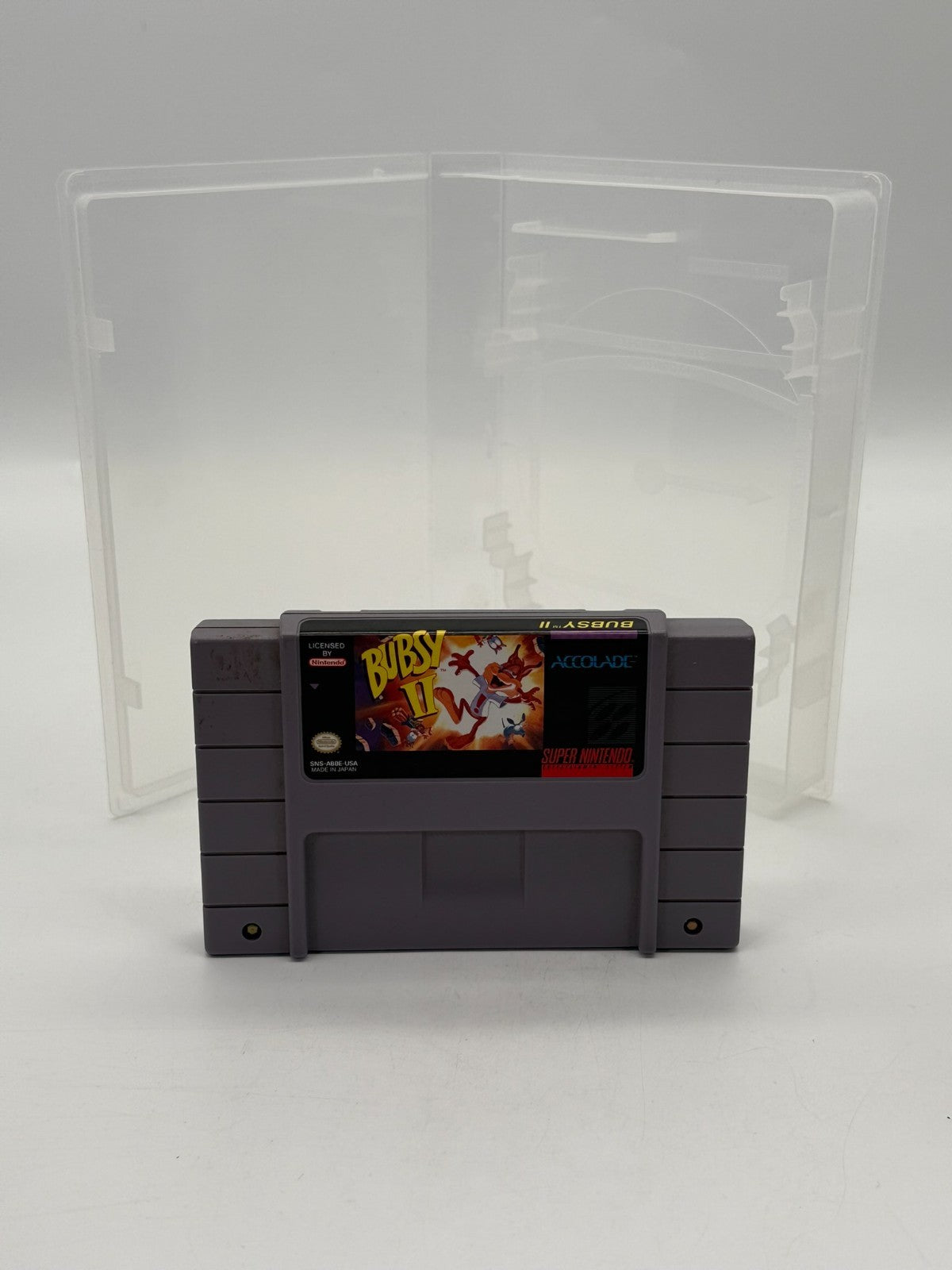 Bubsy II Super Nintendo SNES NTSC-U/C good condition Cartridge + Case
