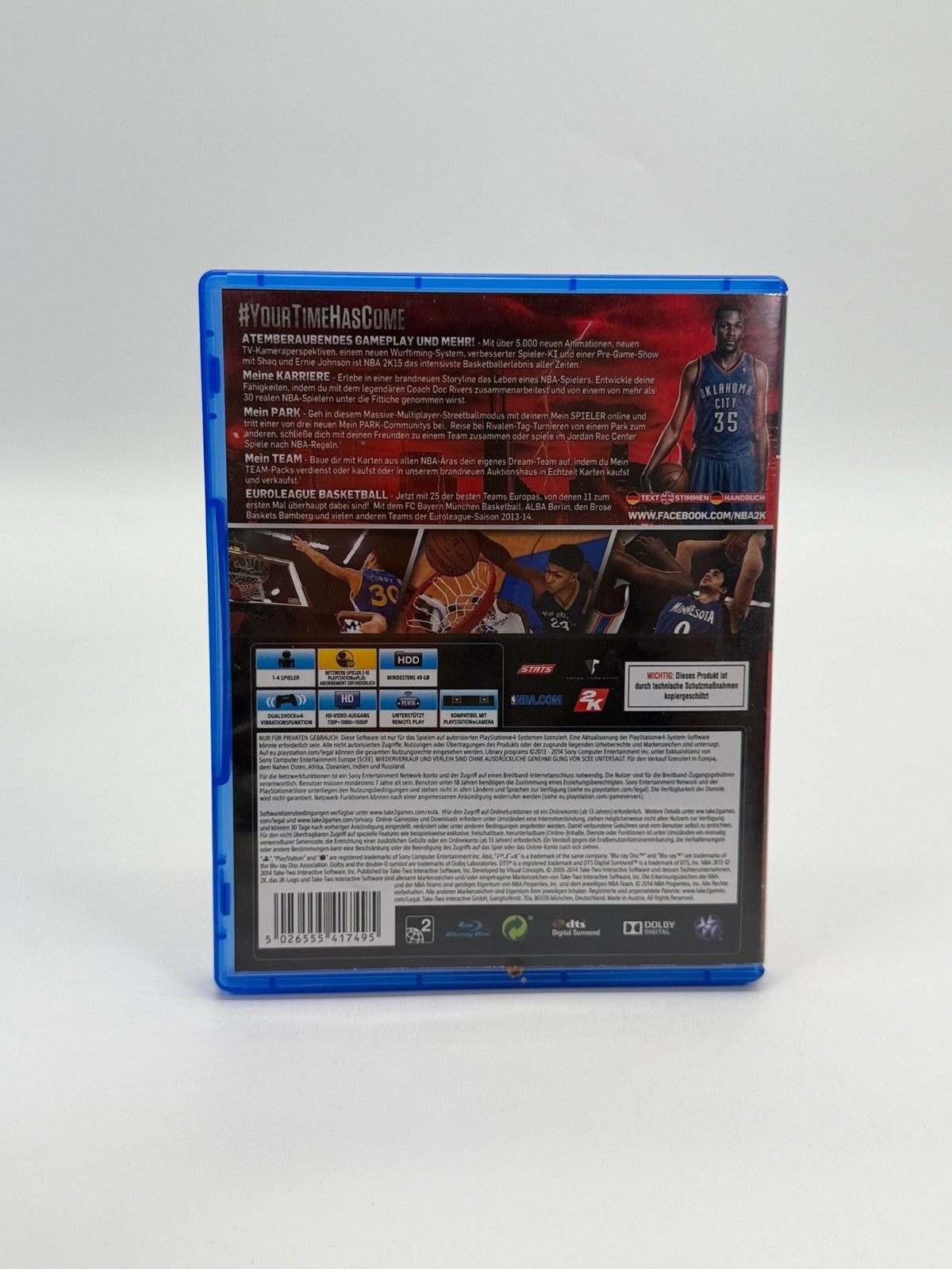 NBA 2K15 Sony Playstation 4 Very Good Condition Original Packaging