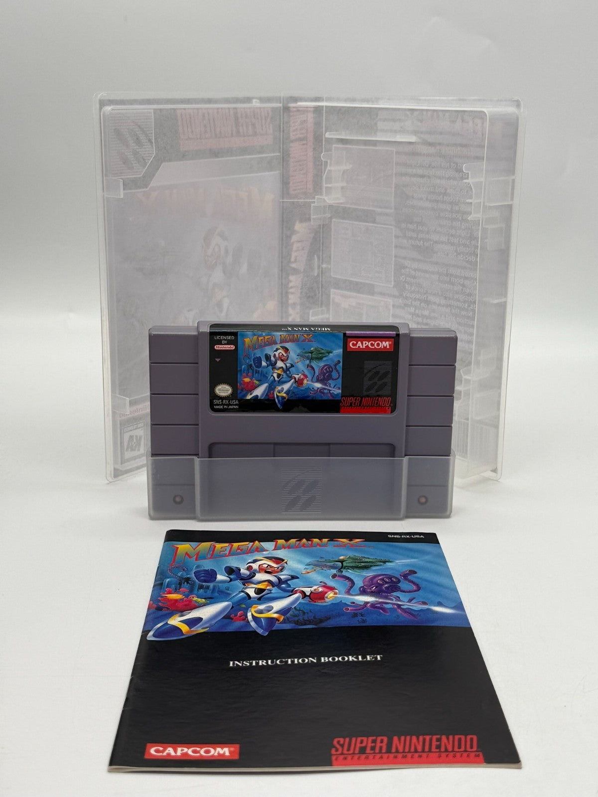 Mega Man X Super Nintendo SNES NTSC-U/C Sehr guter Zustand Modul + Anleitung