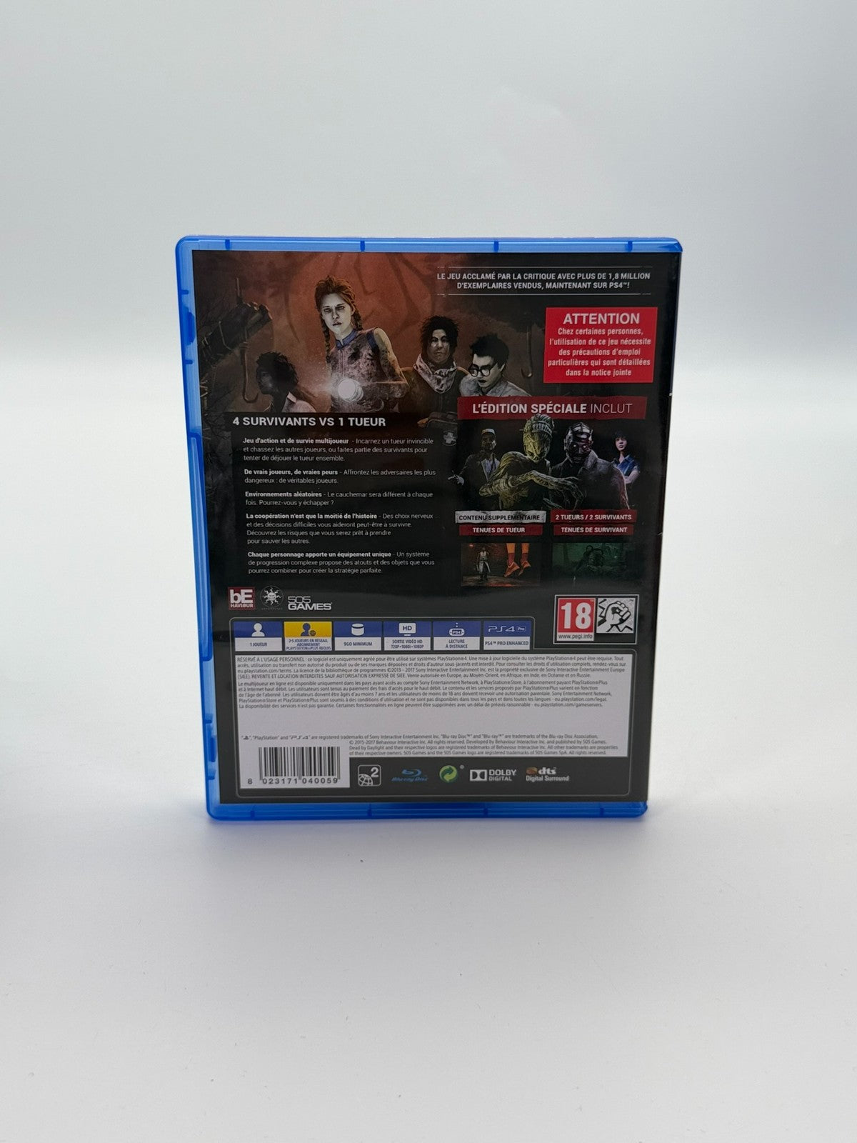 Dead By Daylight Special Edition Sony Playstation 4 good condition original packaging FR Version