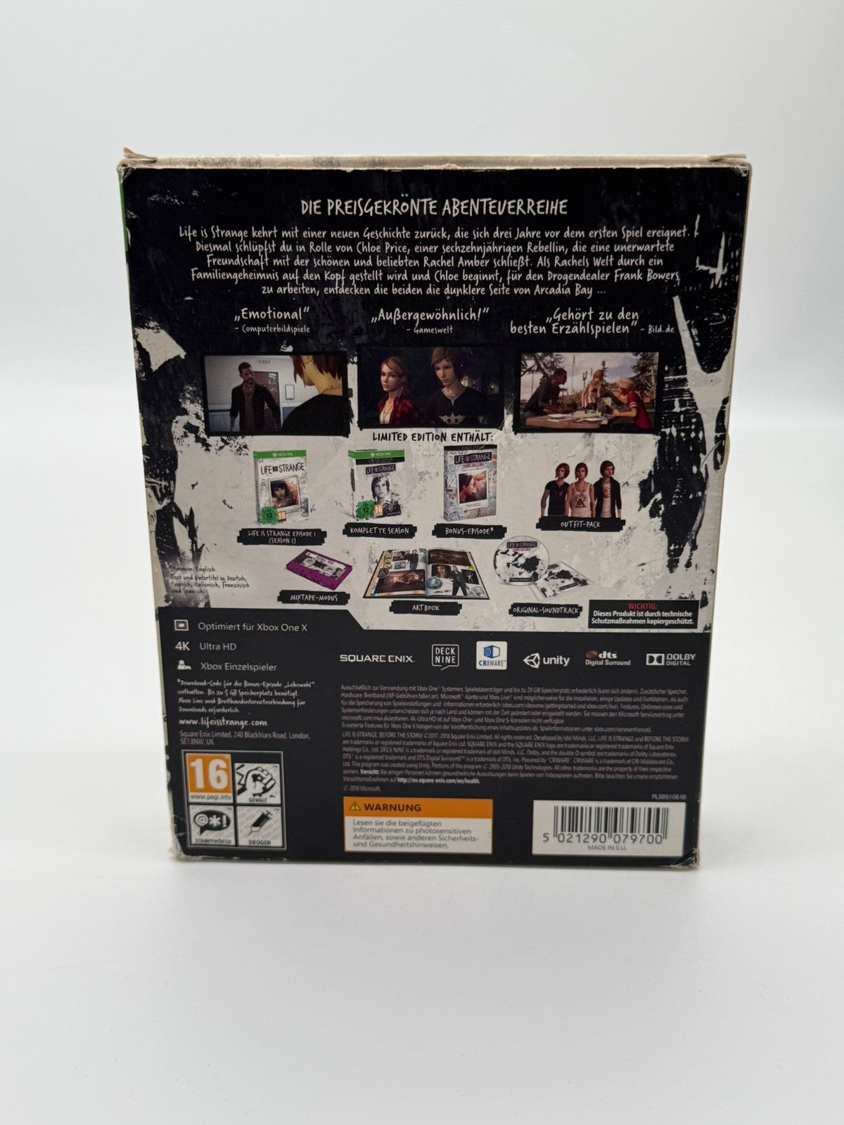 Life Is Strange Before The Storm Limited Edition Microsoft XBox One Très bon CIB