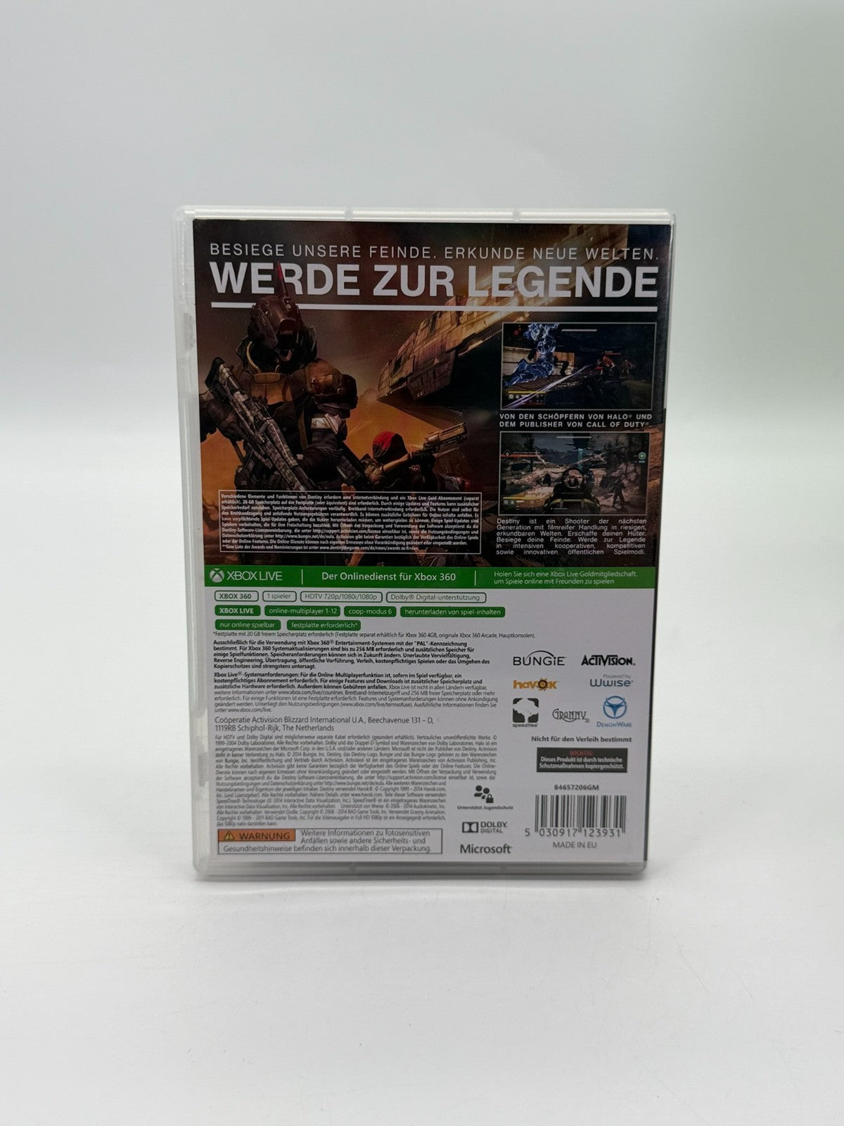 Destiny Microsoft Xbox 360 Good Condition Original Packaging