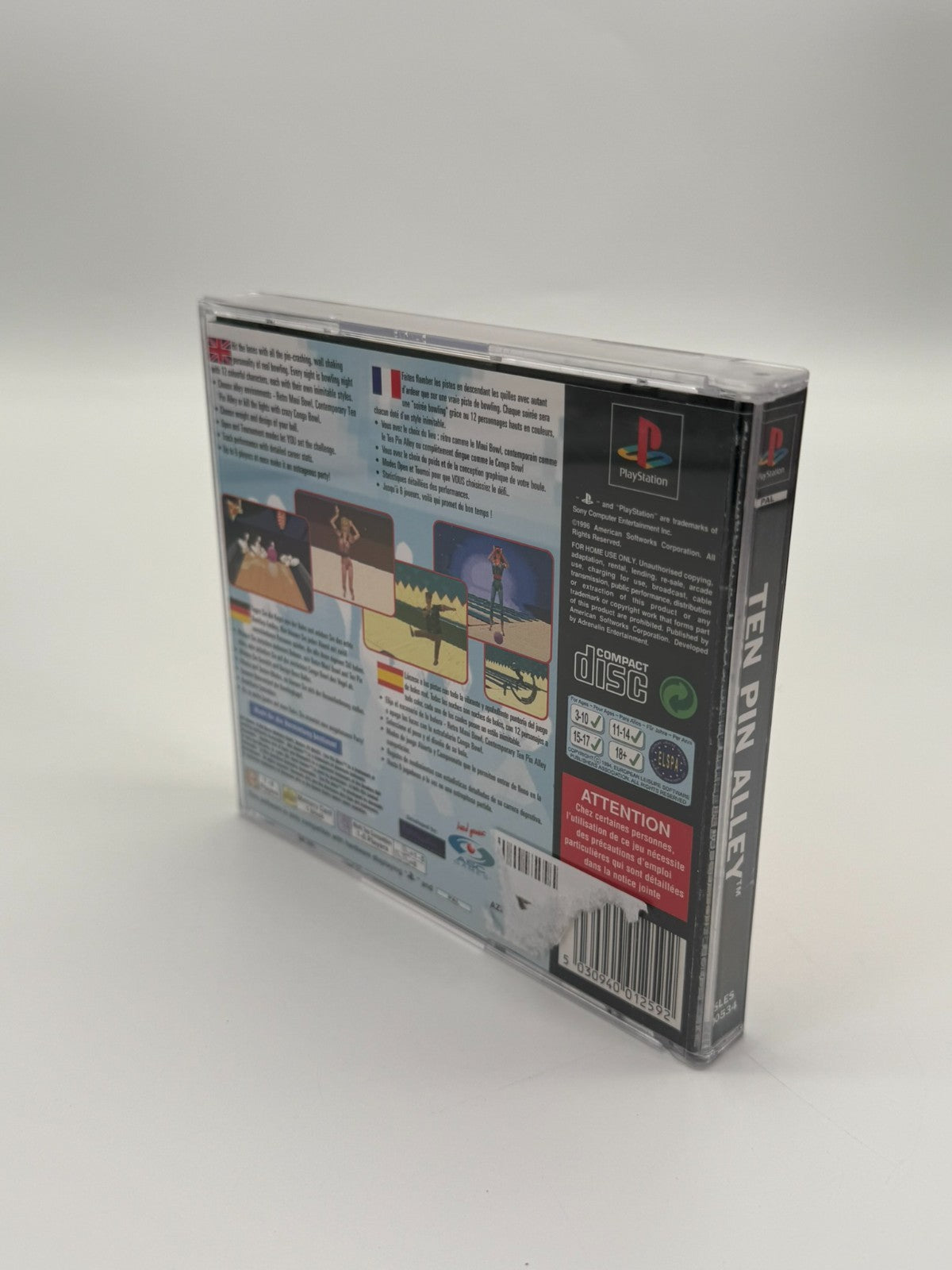 Ten Pin Alley Sony Playstation 1 Très bon état CIB