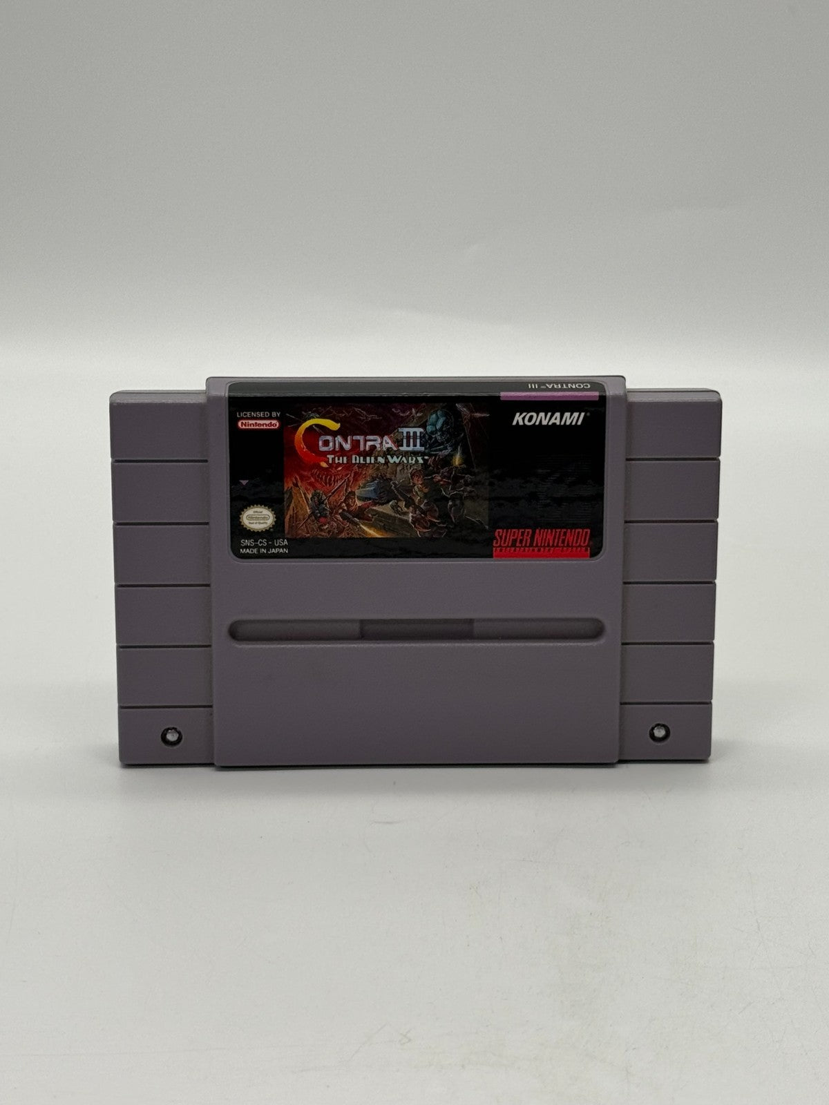 Contra III The Alien Wars Super Nintendo SNES NTSC-U/C Modul + Anleitung Gut