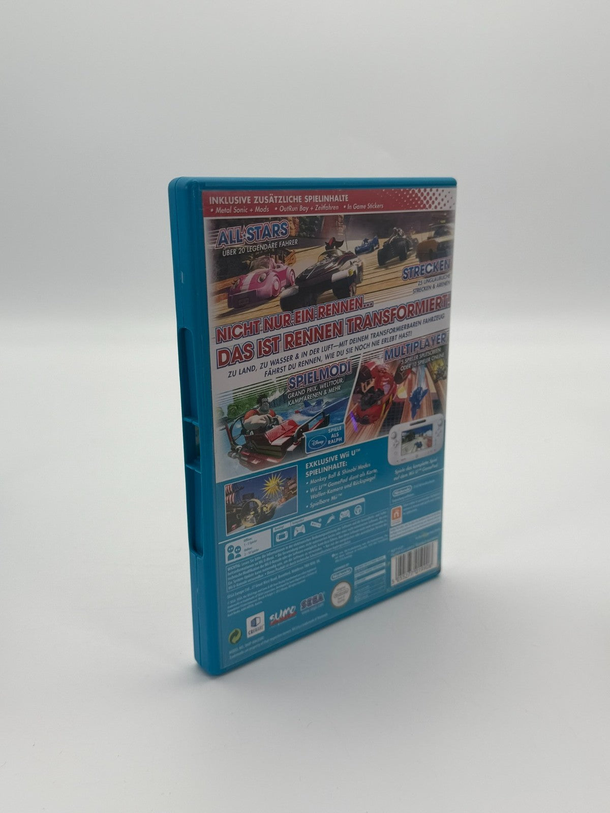 Sonic All Star Racing Transformed Nintendo Wii U good condition CIB OVP