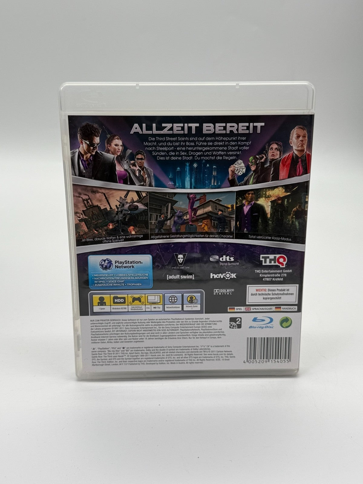 Saints Row The Third Sony Playstation 3 Très bon état CIB OVP