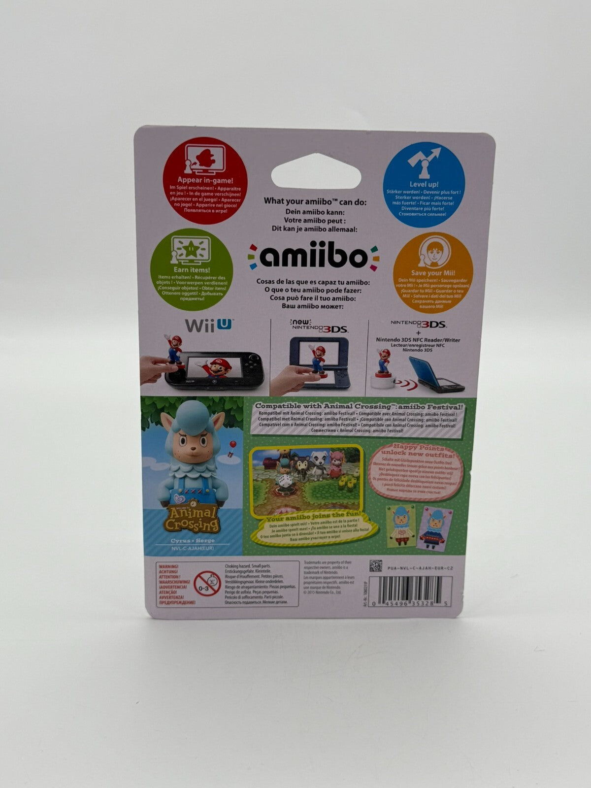 Animal Crossing Cyrus Björn Amiibo 3DS Wii U Switch Neu Factory Sealed