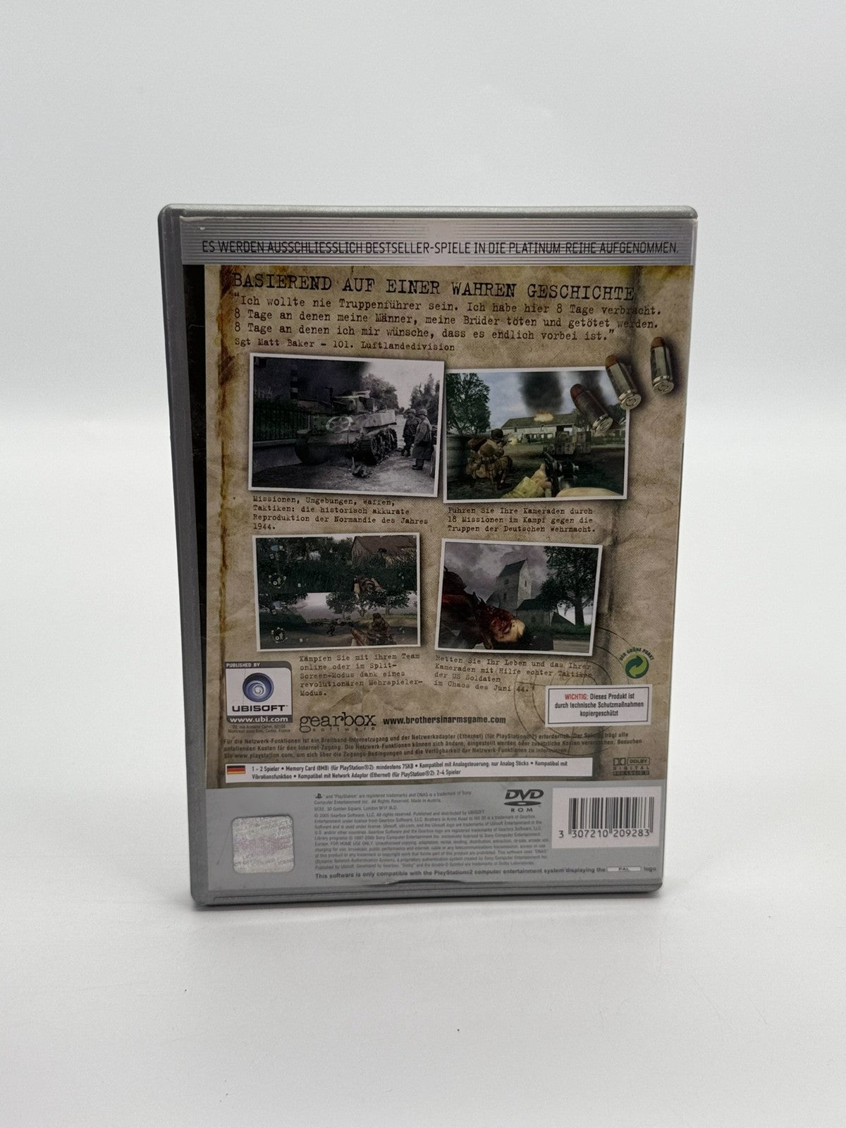 Brothers in Arms Road to Hill 30 Sony Playstation 2 guter Zustand OVP