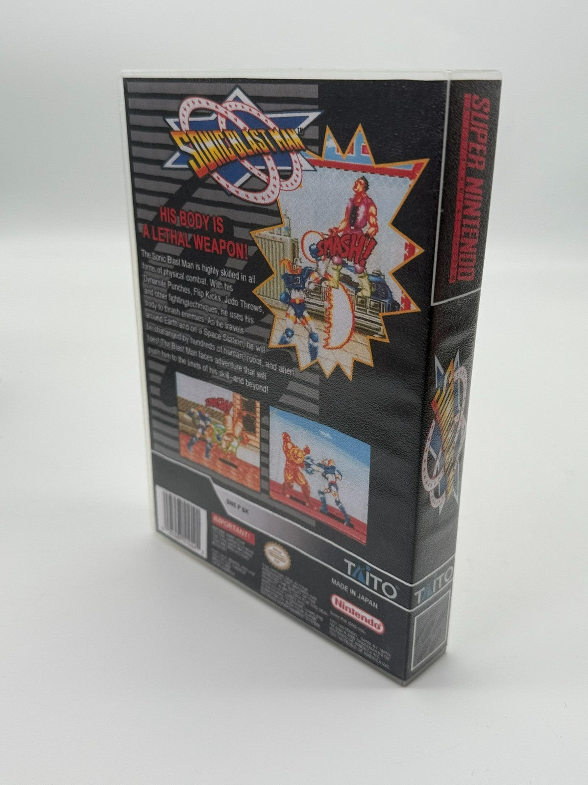 Sonic Blast Man Super Nintendo SNES NTSC-U/C guter Zustand