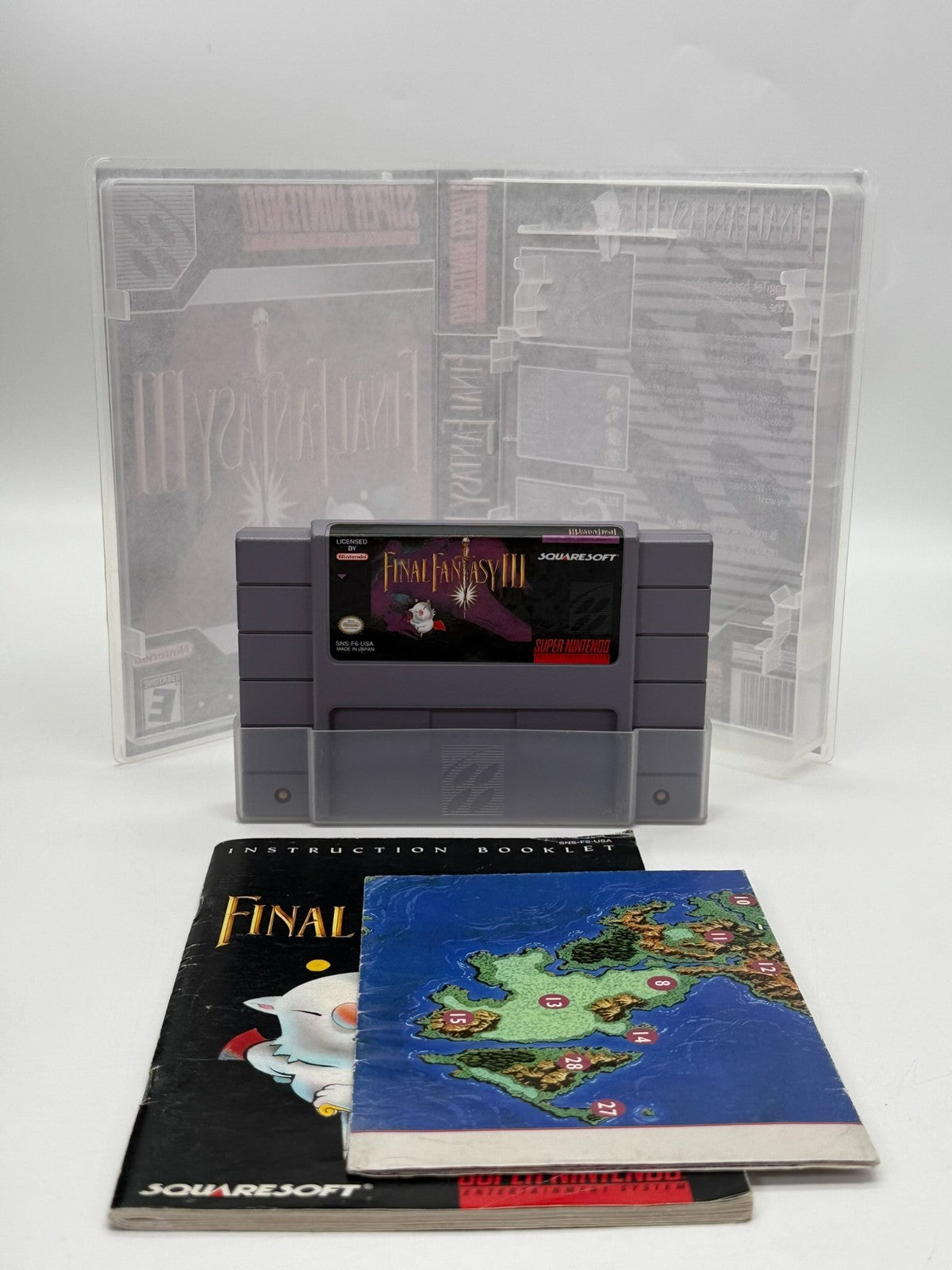 Final Fantasy III Super Nintendo SNES NTSC-U/C guter Zustand Modul + Anleitung