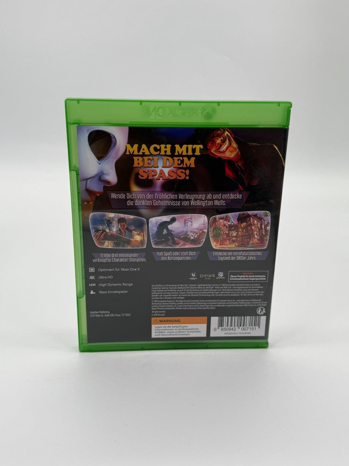 We Happy Few Microsoft Xbox One Très bon état CIB OVP