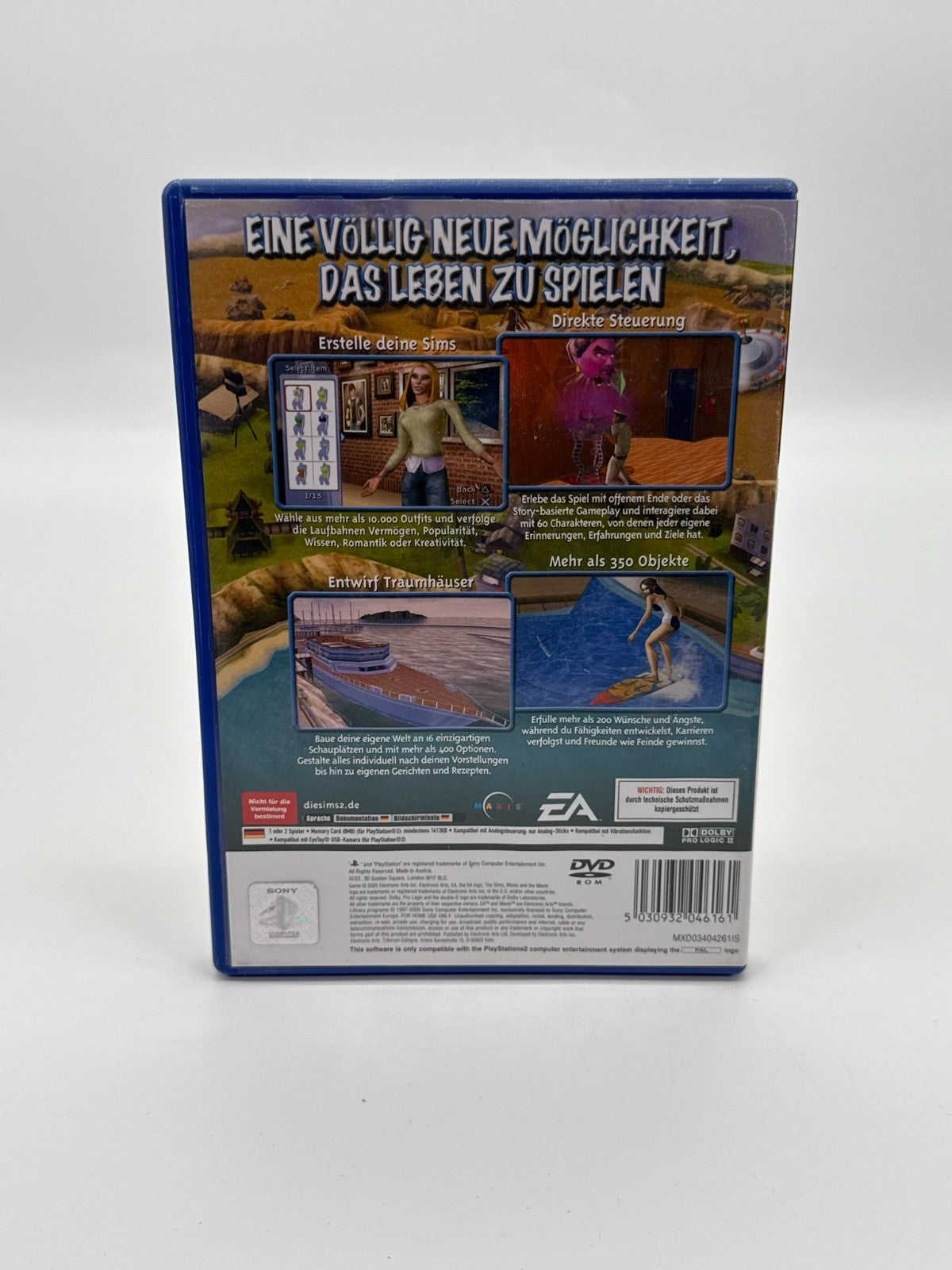 Les Sims 2 Sony PlayStation 2 bon état CIB boîte d'origine