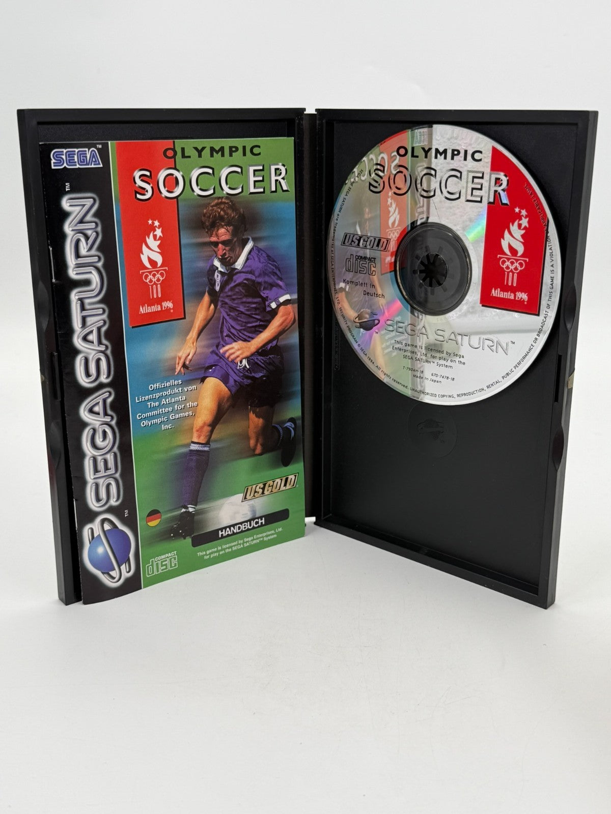 Olympic Soccer Sega Saturn bon état CIB OVP