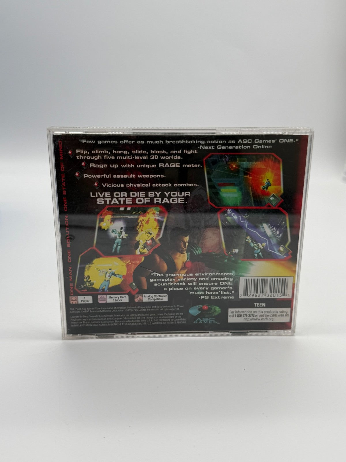 One Sony Playstation 1 NTSC U/C guter Zustand CIB OVP