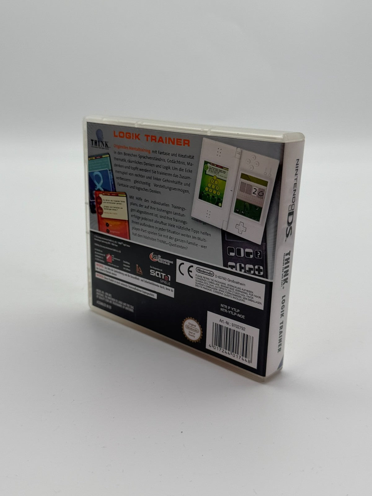 Think Training für dein Kopf Logik Trainer Nintendo DS guter Zustand CIB OVP