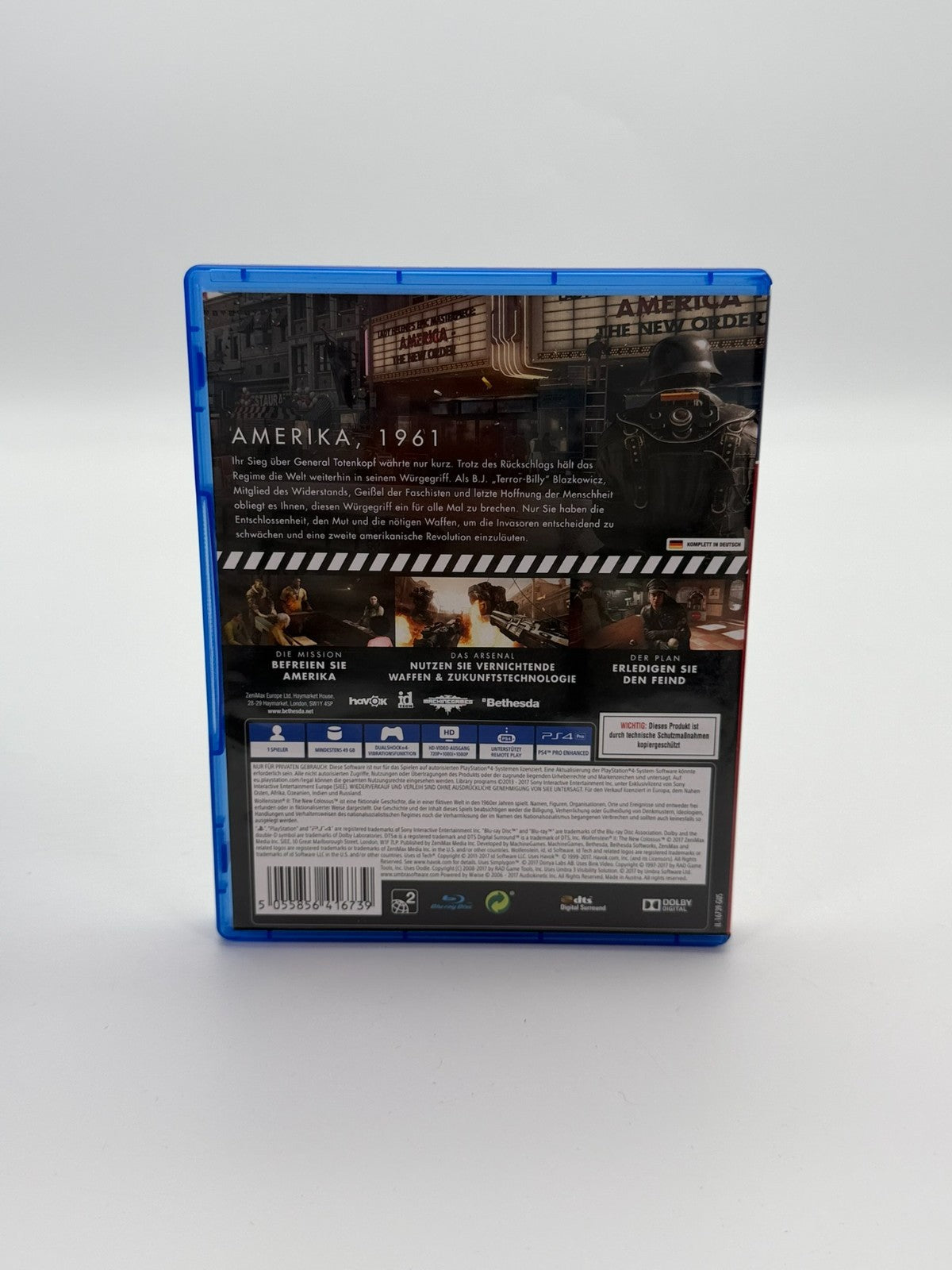 Wolfenstein II The New Colossus Sony PlayStation 4 Good Condition CIB OVP
