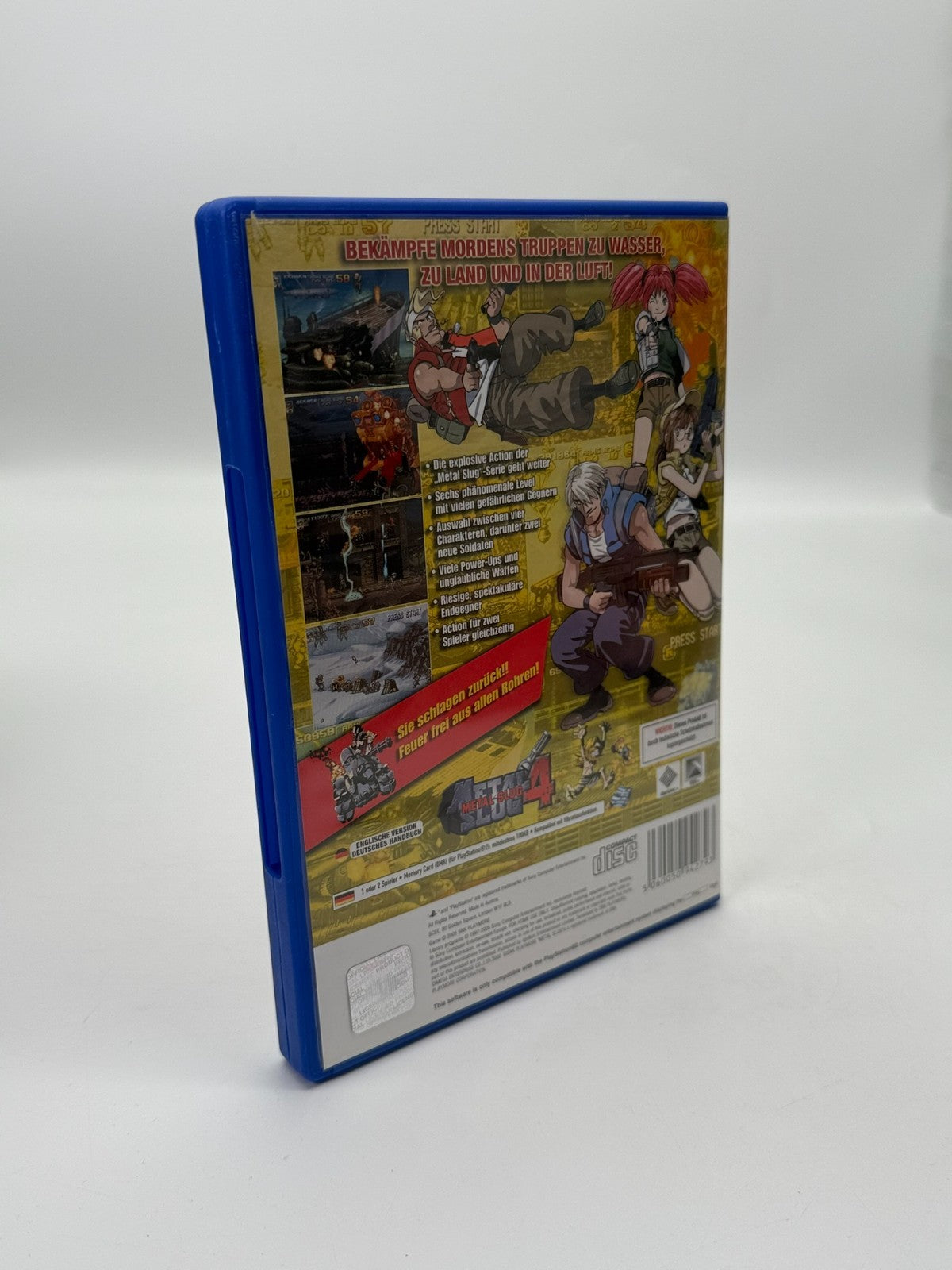 Metal Slug 4 Sony Playstation 2 Sehr guter Zustand CIB OVP