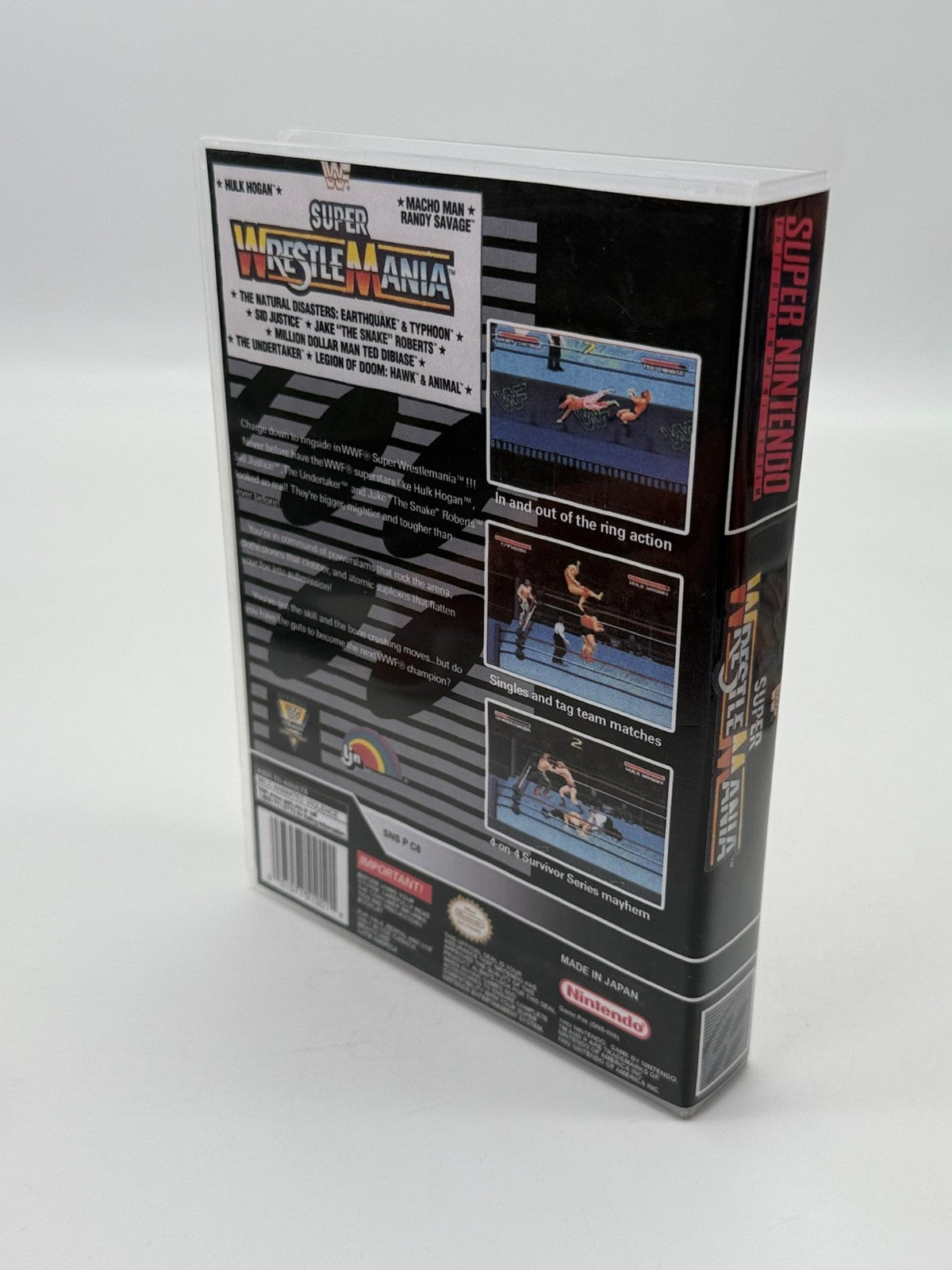 WWF Super Wrestlemania Super Nintendo SNES NTSC-U/C bon - très bon