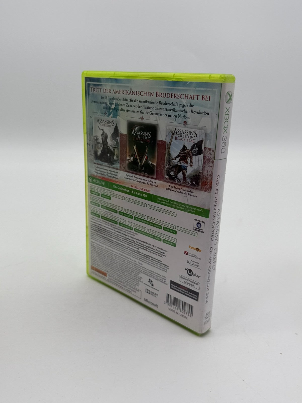 Assassins Creed Geburt Einer Neuen Welt - Die Amerikanische Saga XBox 360 CIB
