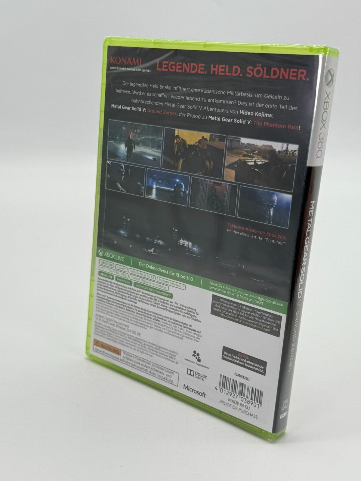 Metal Gear Solid V: Ground Zeroes Microsoft Xbox 360 Factory Sealed New NIB Rare