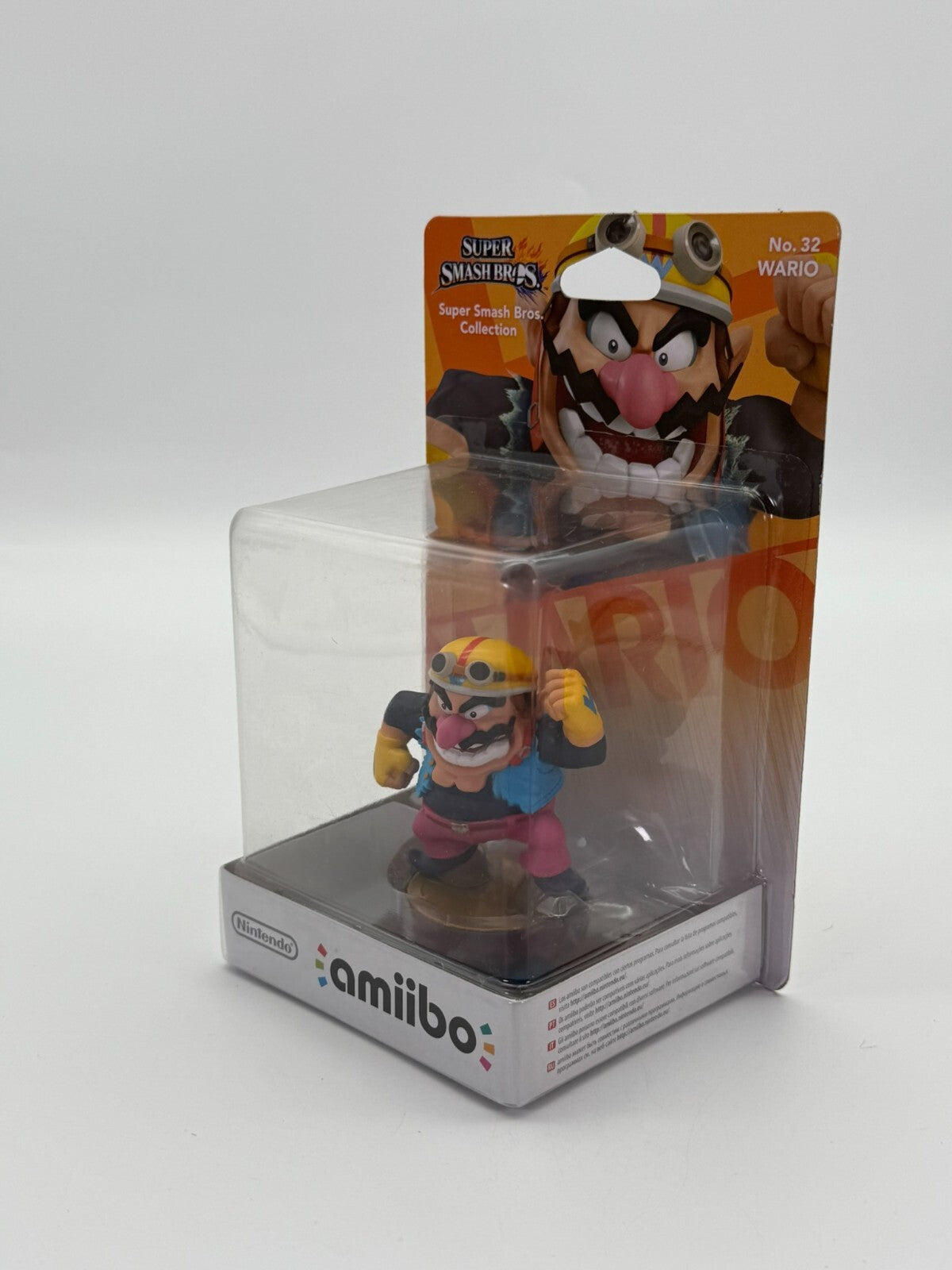 Super Smash Bros. Wario No. 23 Amiibo 3DS Wii U Switch New Factory Sealed