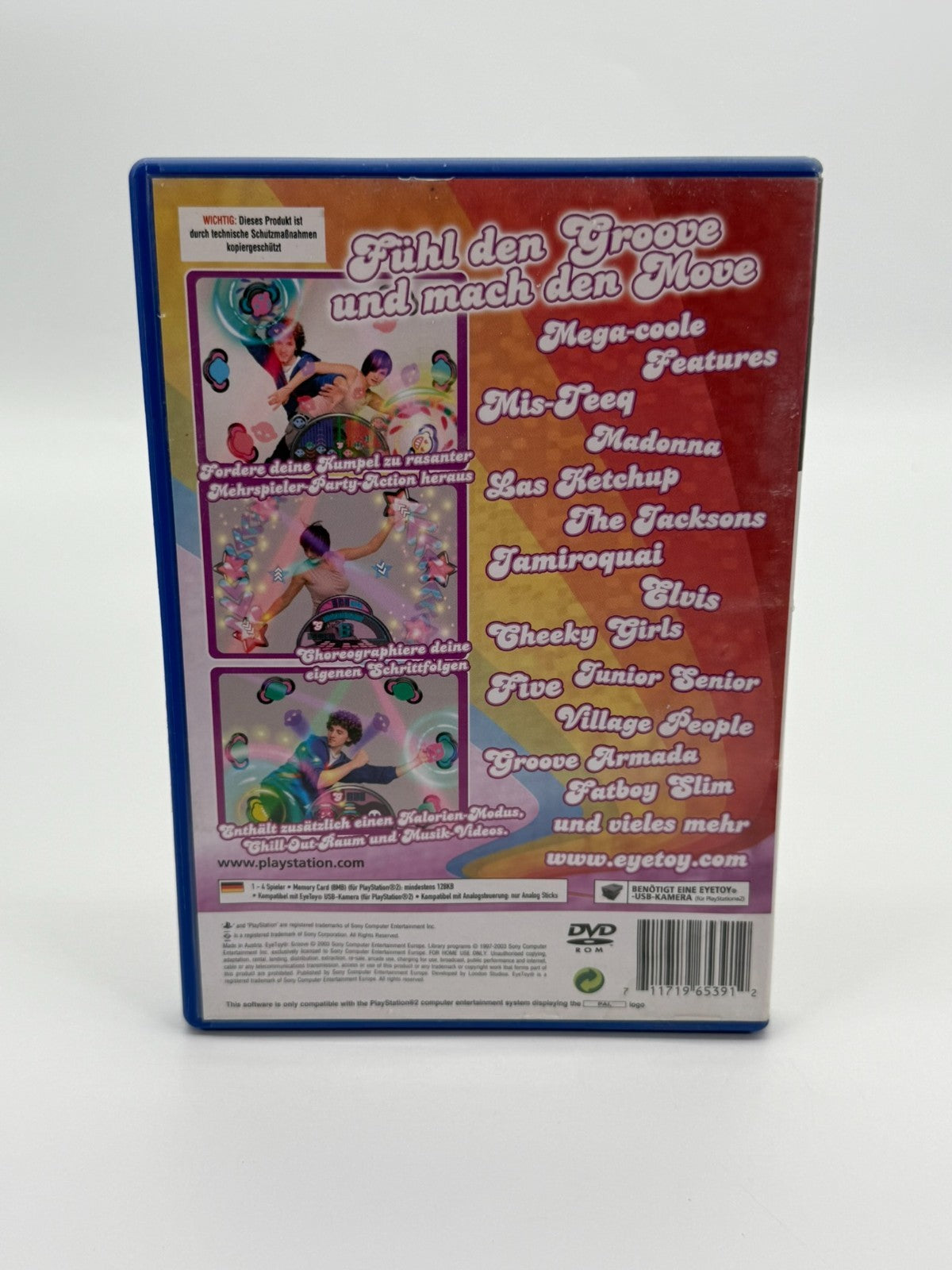 EyeToy Groove Sony Playstation 2 bon état CIB OVP