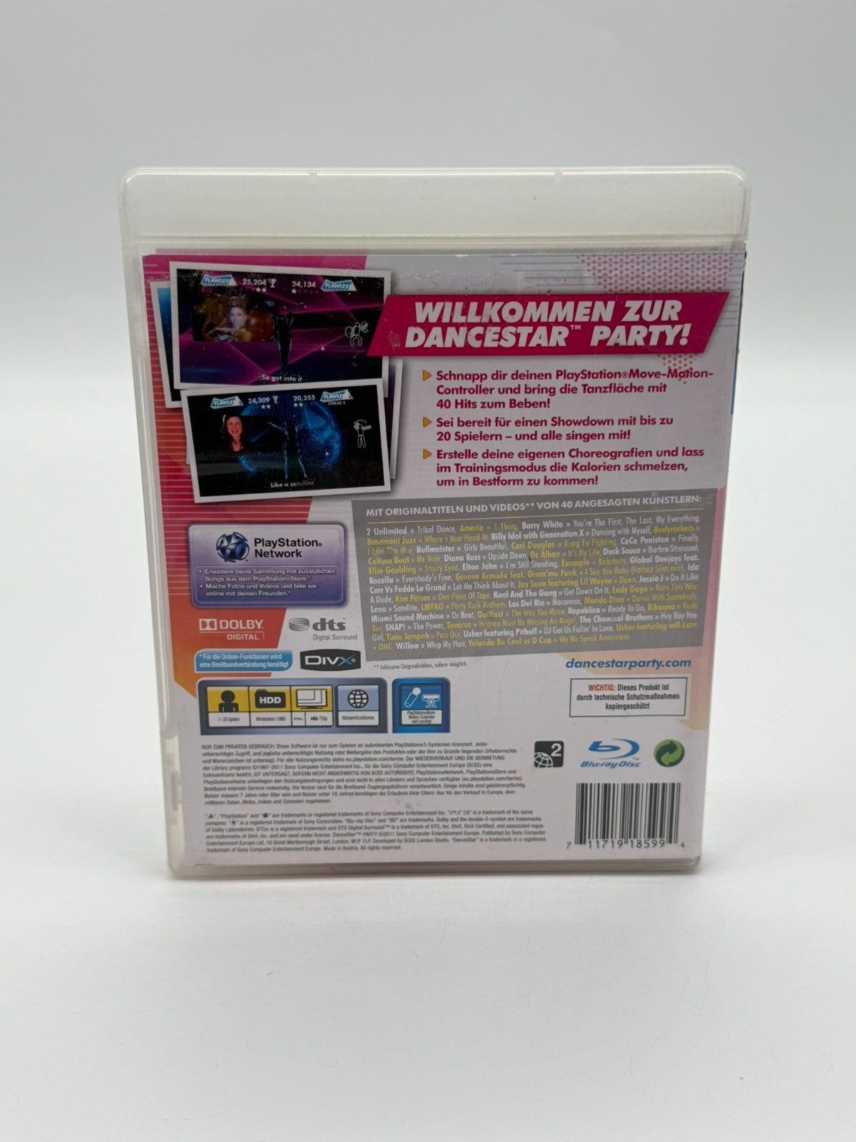DaceStar Party Sony Playstation 3 guter Zustand CIB OVP