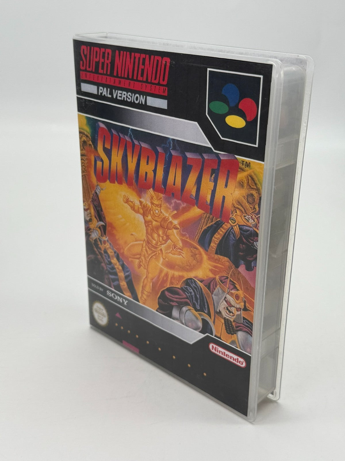 Skyblazer Super Nintendo SNES PAL good condition cartridge + protective case
