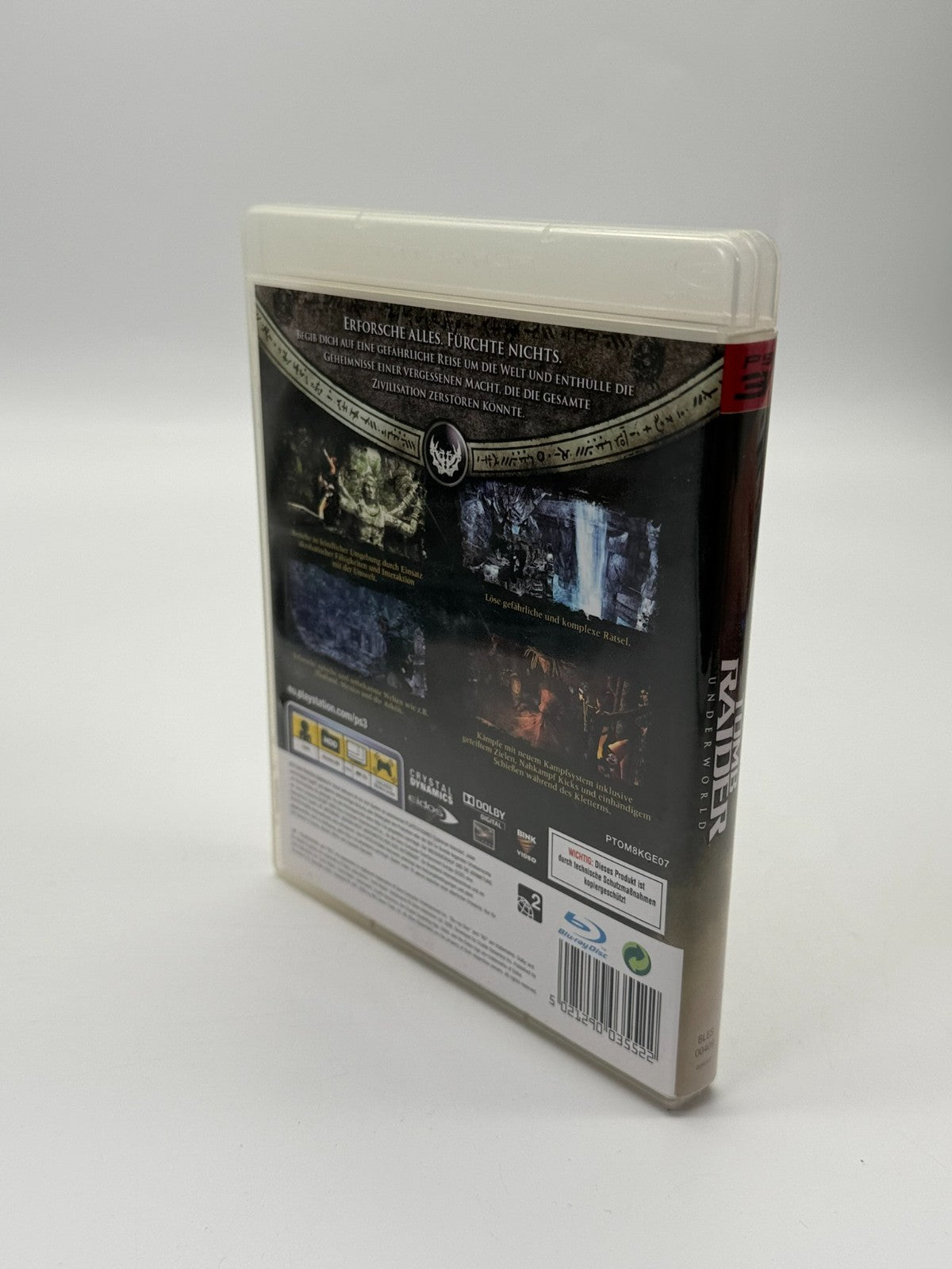 Tomb Raider Underworld Sony Playstation 3 Très bon état CIB OVP