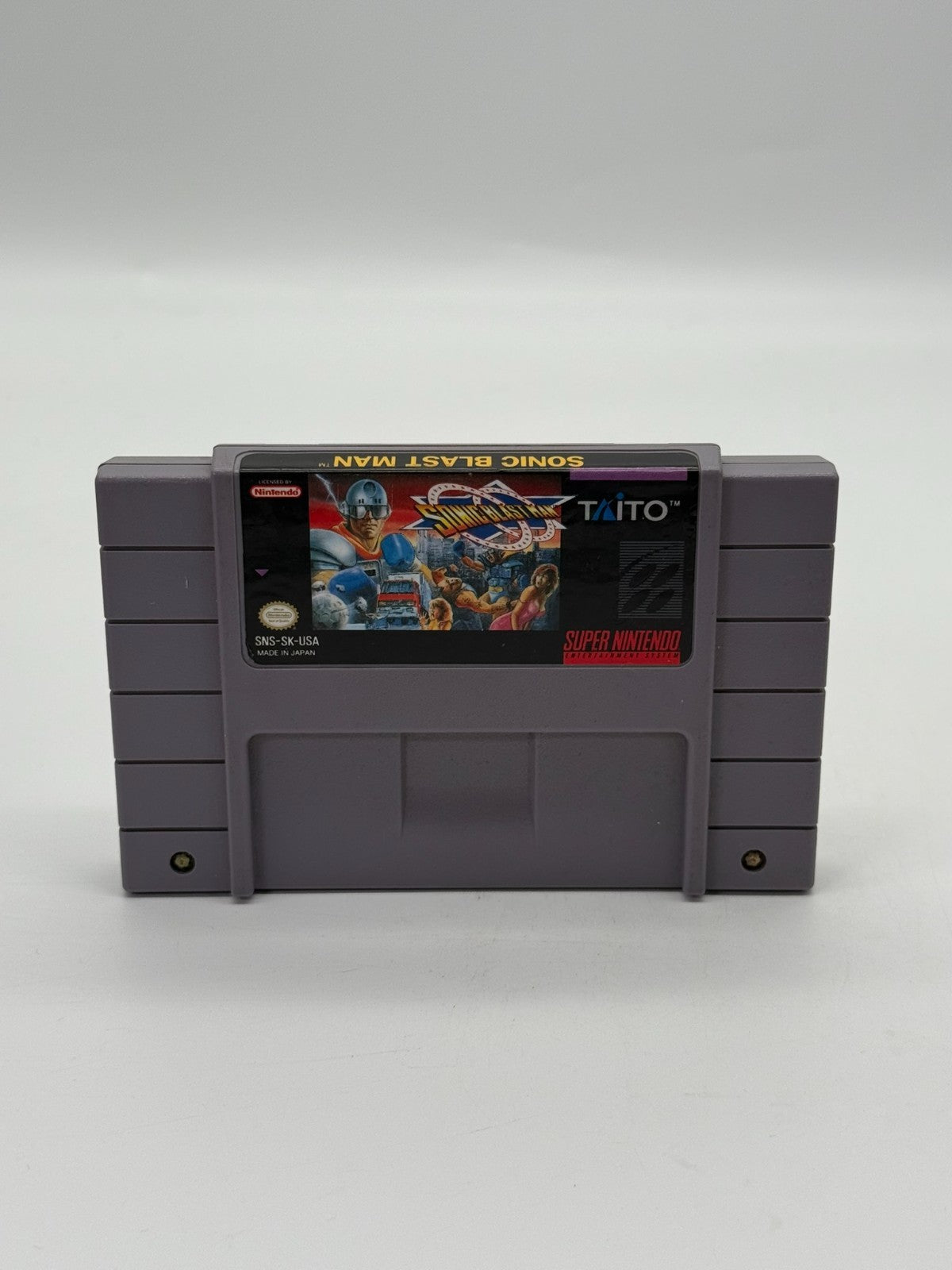 Sonic Blast Man Super Nintendo SNES NTSC-U/C guter Zustand