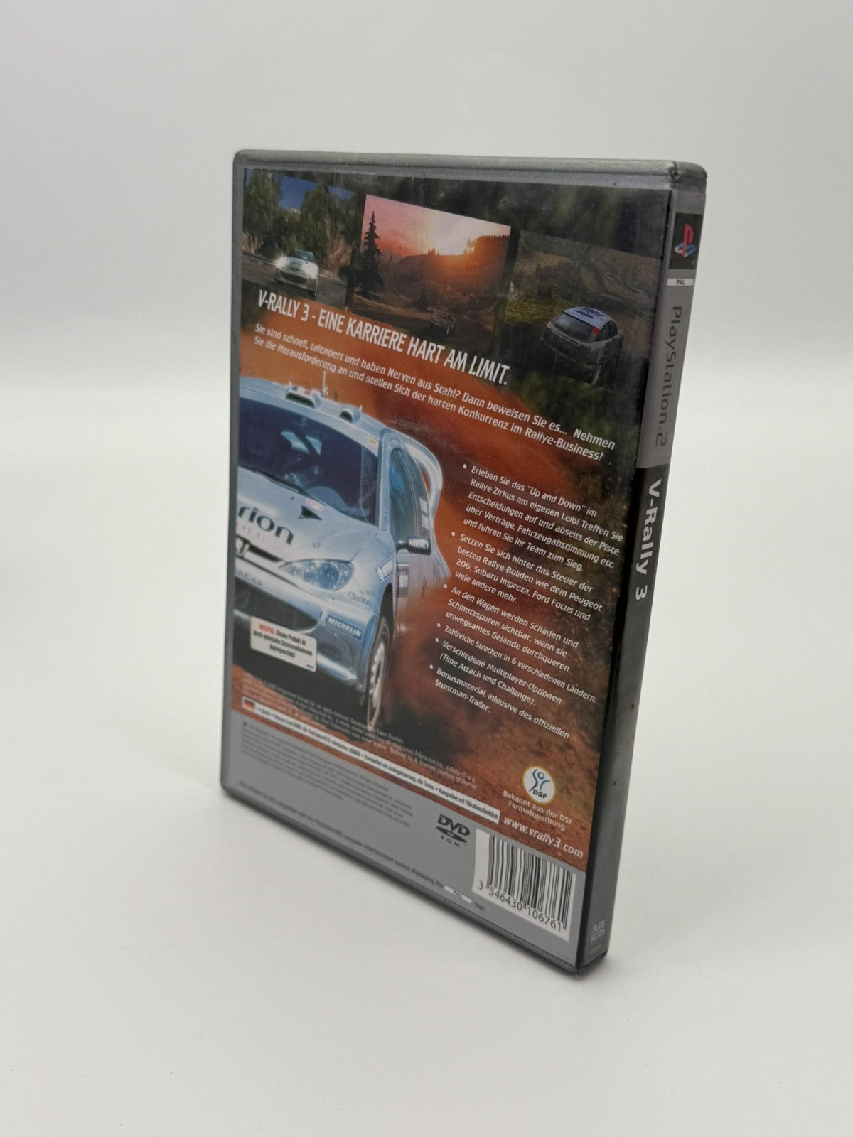 V-Rally 3 Sony PlayStation 2 bon état CIB OVP