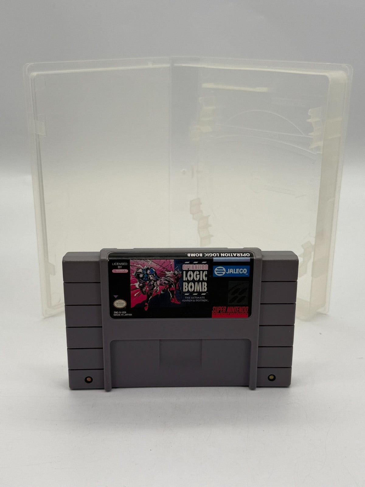 Operation Logic Bomb Super Nintendo SNES NTSC-U/C good condition Cartridge + Case