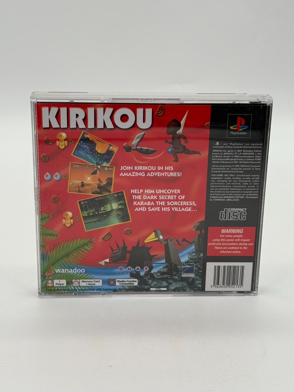 Kirikou Sony Playstation 1 guter Zustand CIB OVP