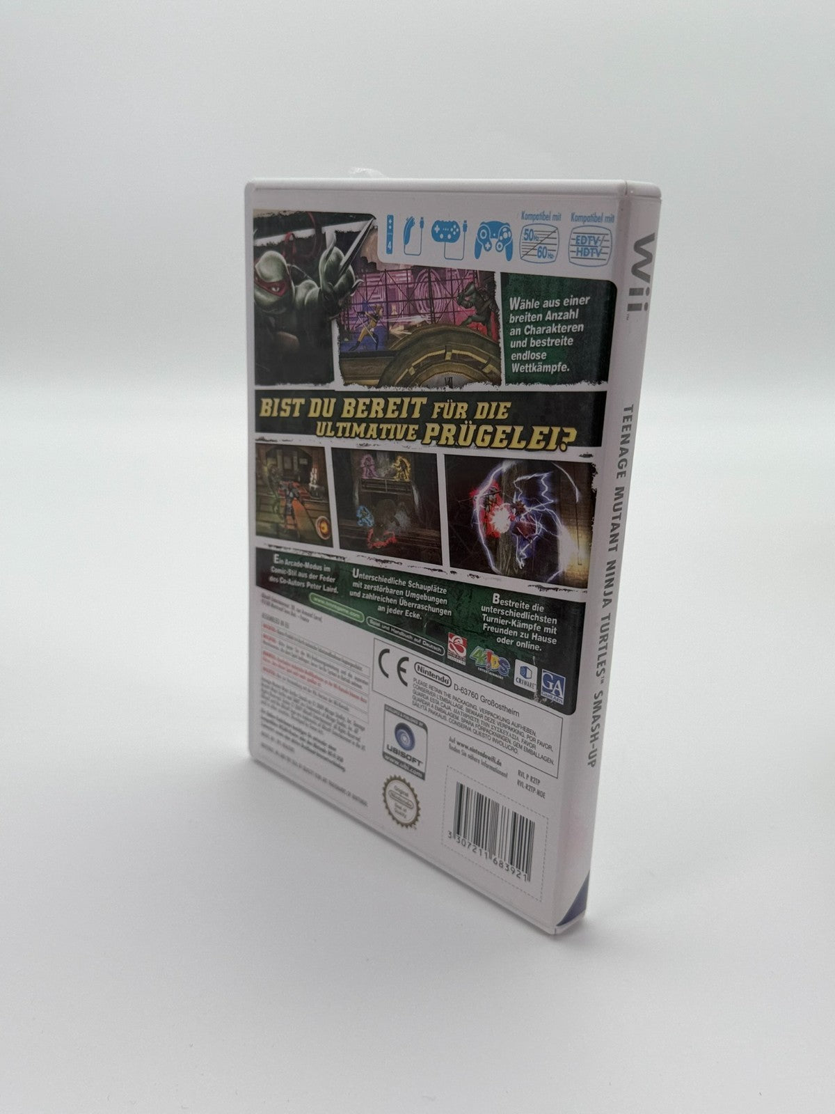 Teenage Mutant Ninja Turtles Smash-Up Nintendo Wii Sehr guter Zustand CIB OVP